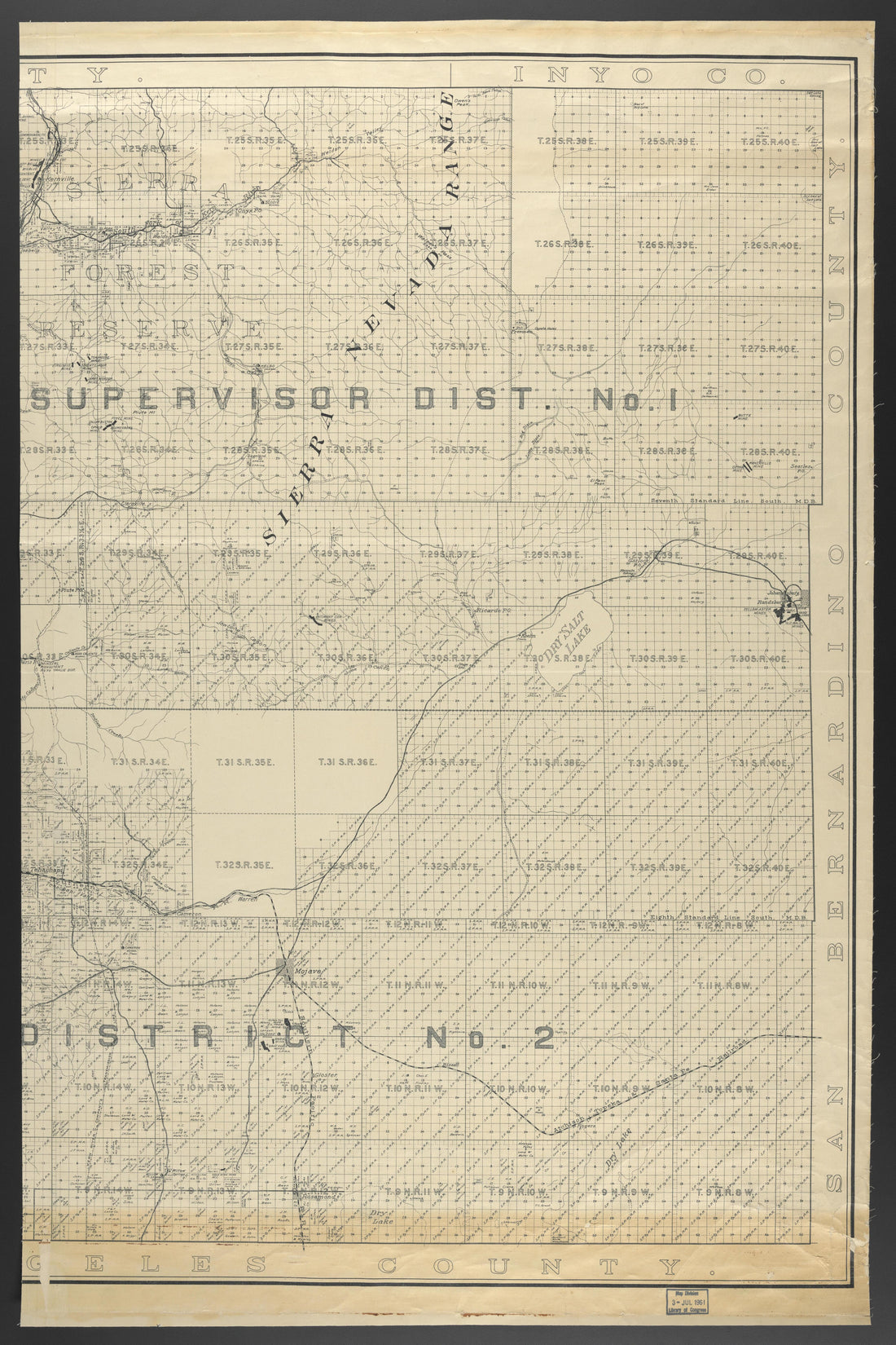 CA Drawer 145, Folder 03, Item 01 from Maps of California--counties Kern 1902-1937 by Relic Map Company