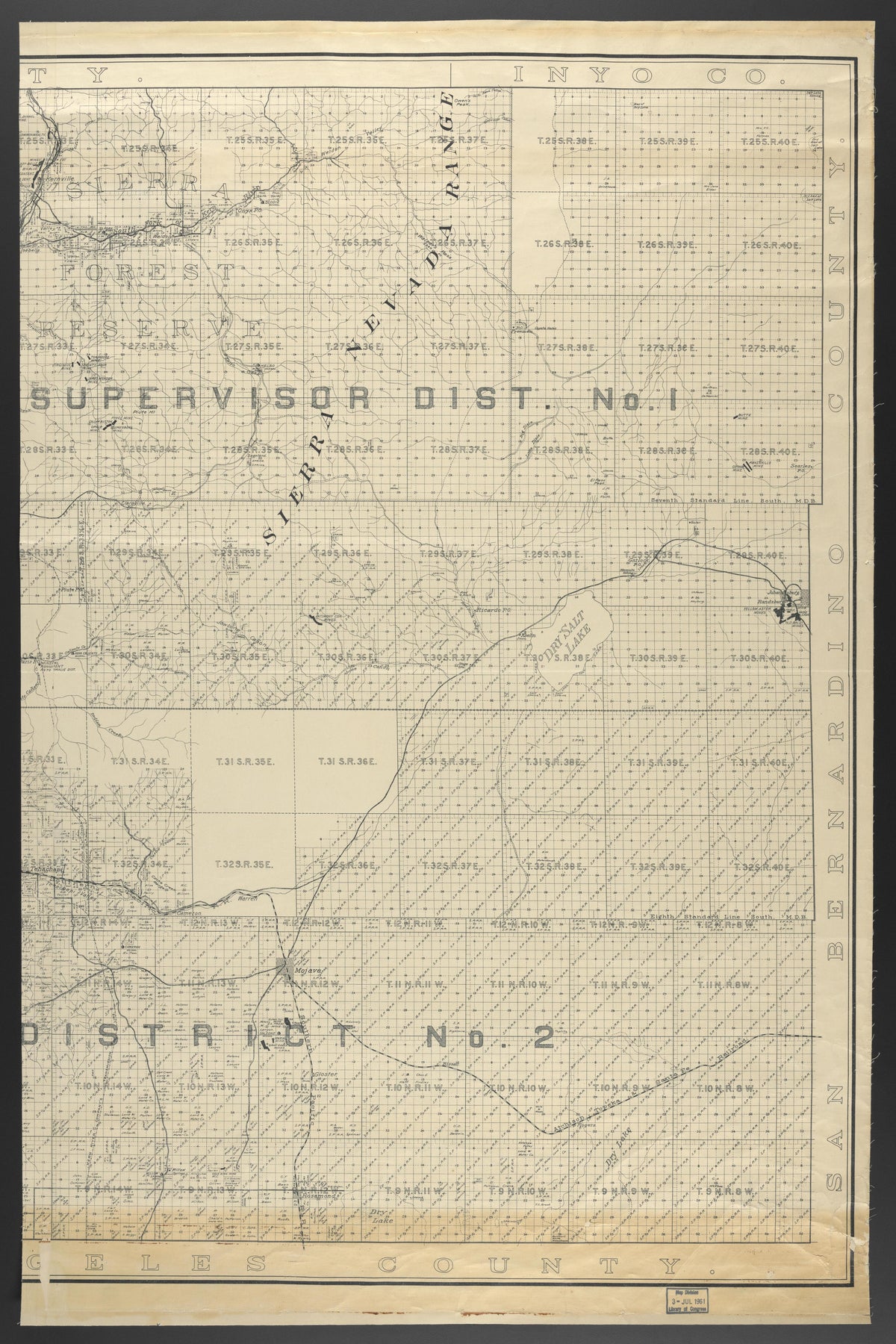 CA Drawer 145, Folder 03, Item 01 from Maps of California--counties Kern 1902-1937 by Relic Map Company