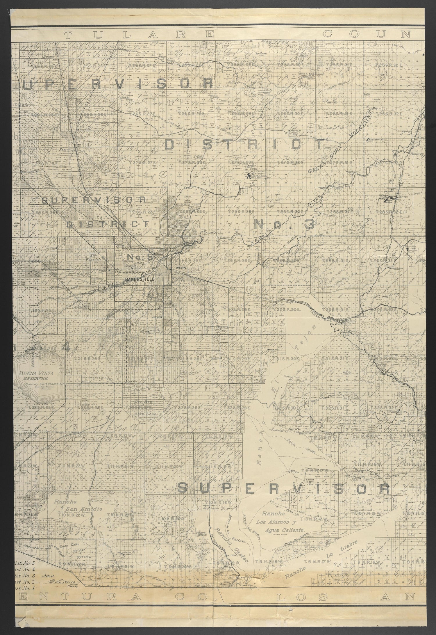 CA Drawer 145, Folder 03, Item 02 from Maps of California--counties Kern 1902-1937 by Relic Map Company