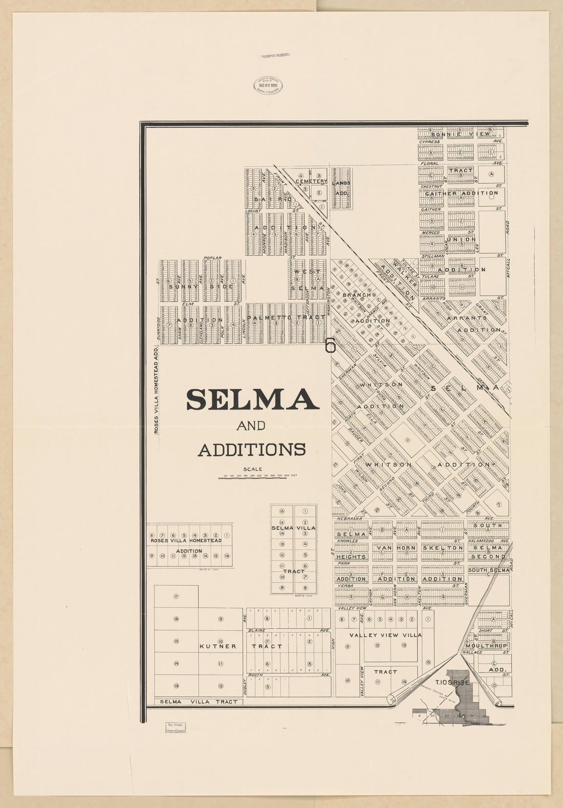 CA Drawer 133, Folder 09, Item 01 from Maps of California--counties Fresno to 1913 1856 by Relic Map Company