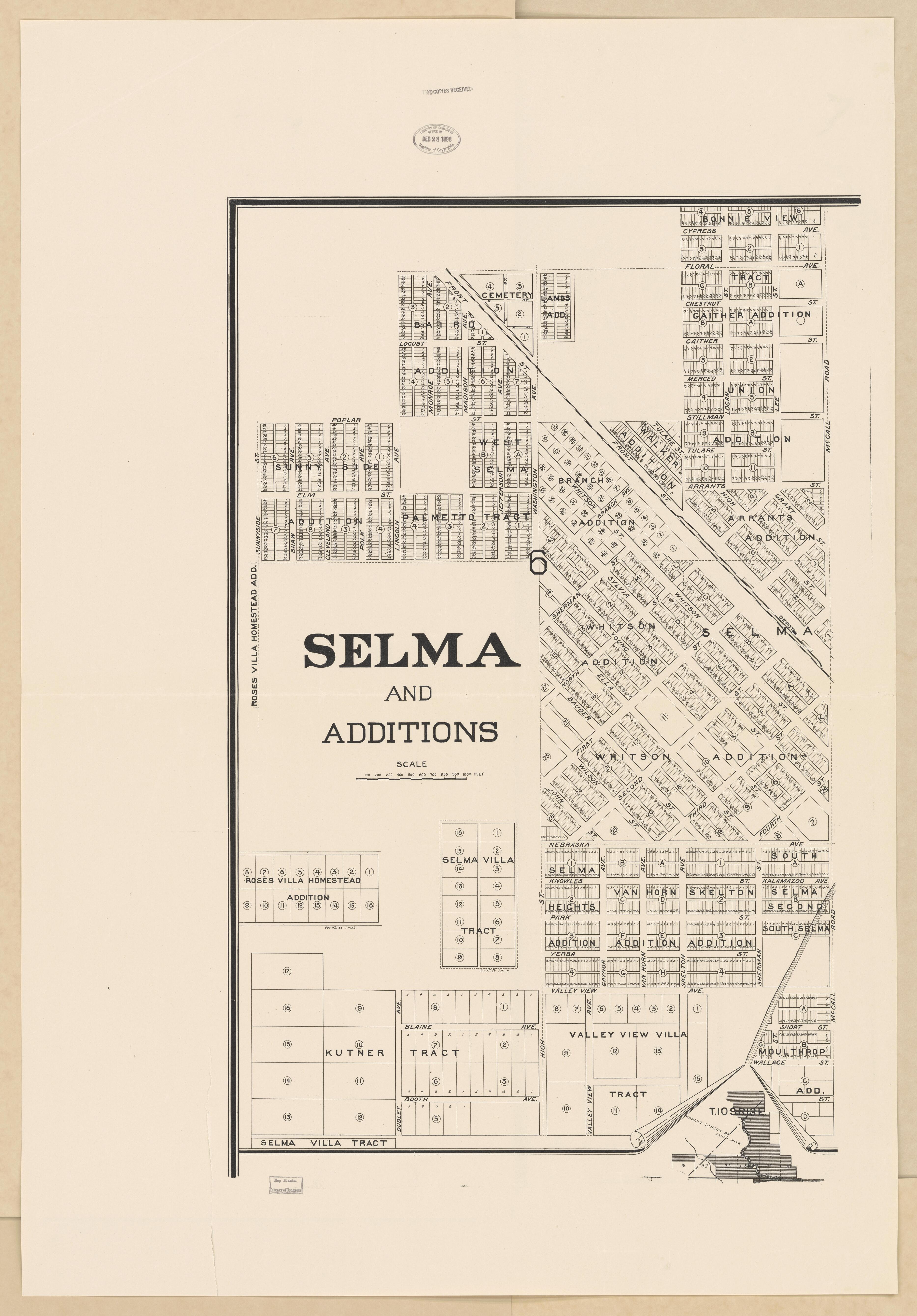 CA Drawer 133, Folder 09, Item 01 from Maps of California--counties Fresno to 1913 1856 by Relic Map Company