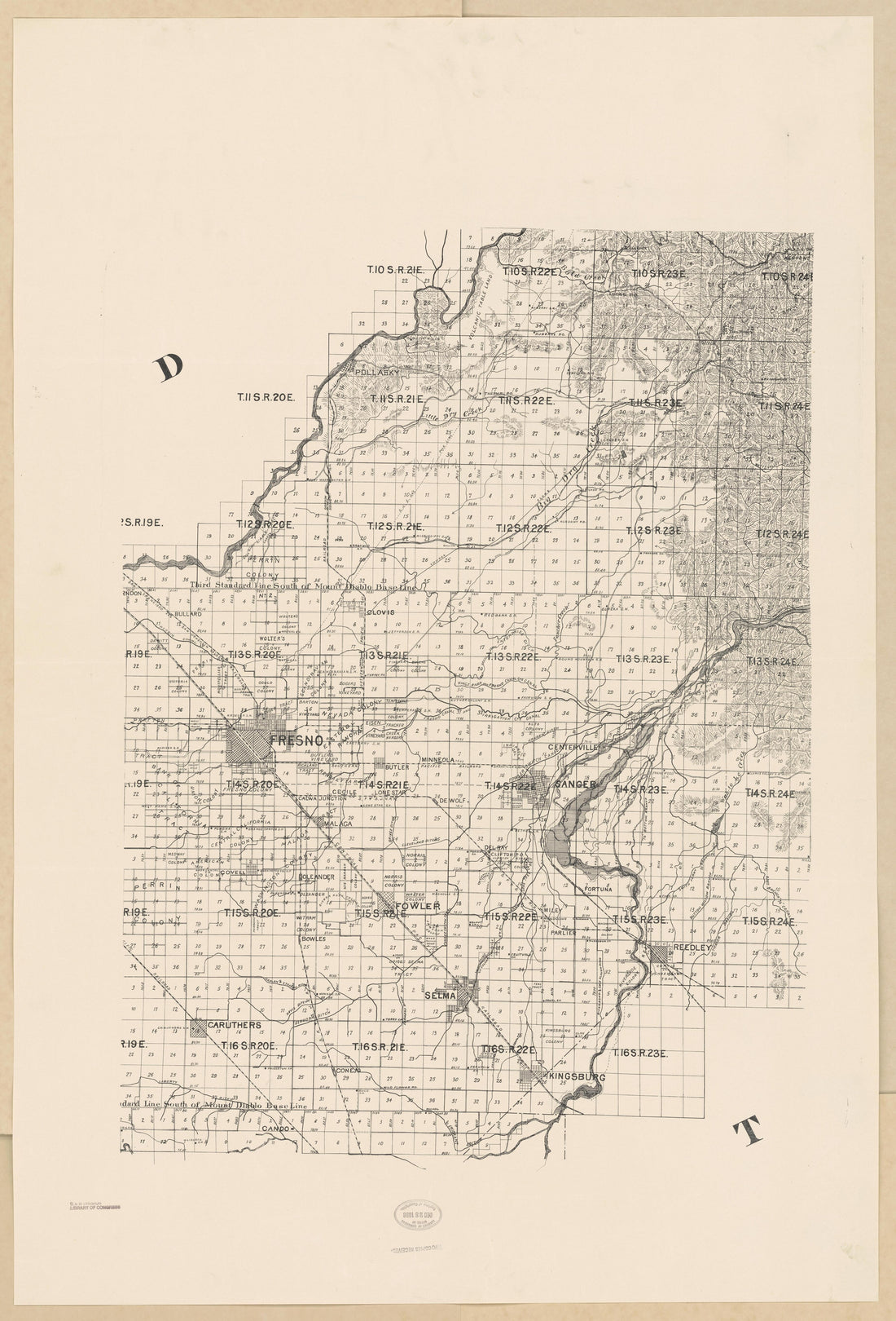 CA Drawer 133, Folder 07, Item 02 from Maps of California--counties Fresno to 1913 1856 by Relic Map Company