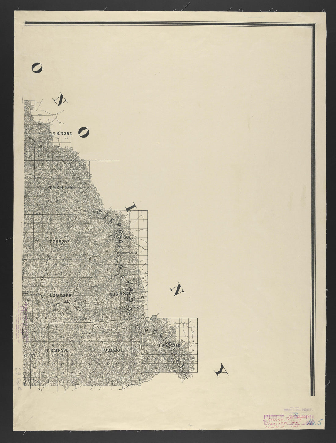 CA Drawer 133, Folder 05, Item 07 from Maps of California--counties Fresno to 1913 1856 by Relic Map Company