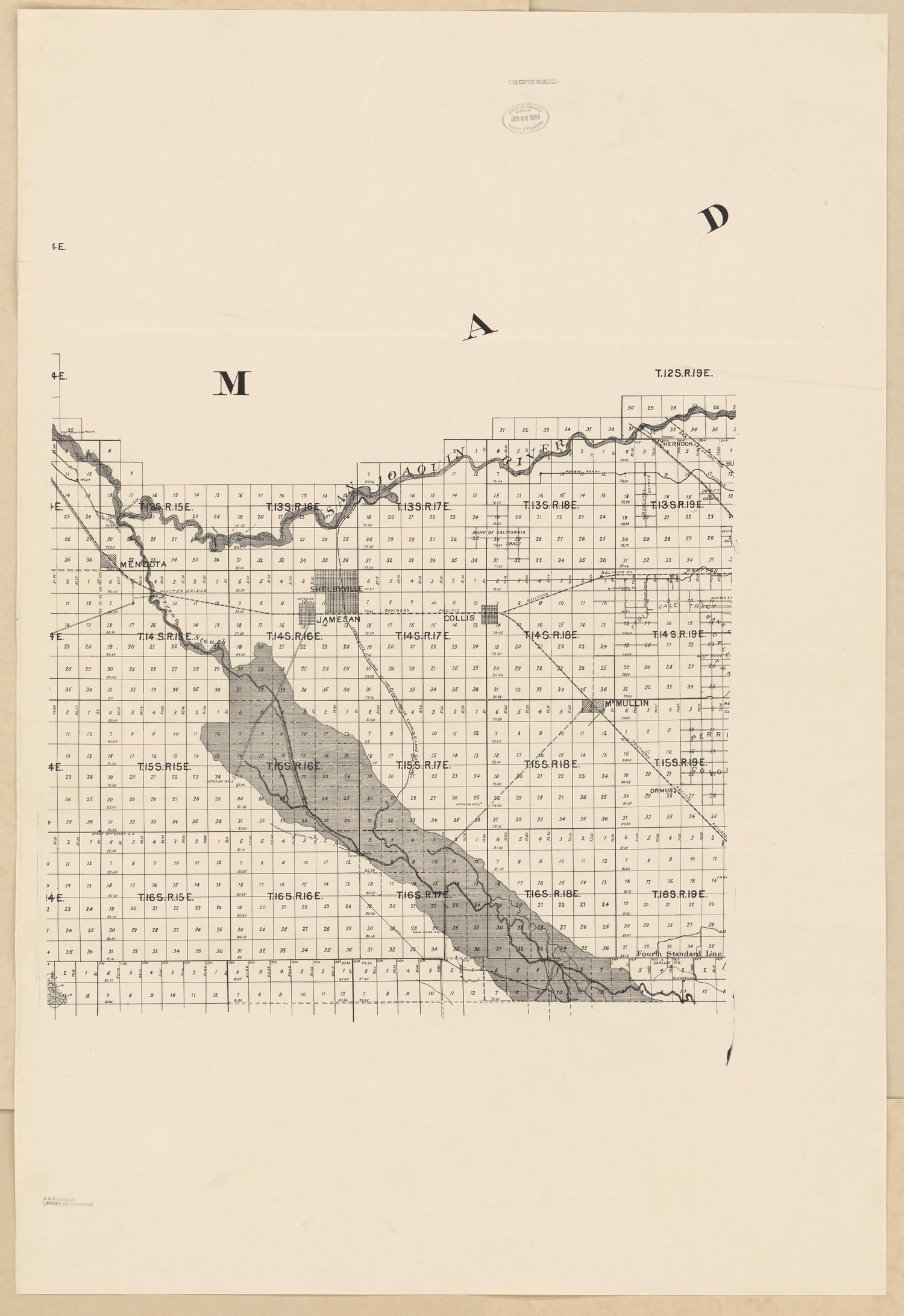 CA Drawer 133, Folder 07, Item 01 from Maps of California--counties Fresno to 1913 1856 by Relic Map Company