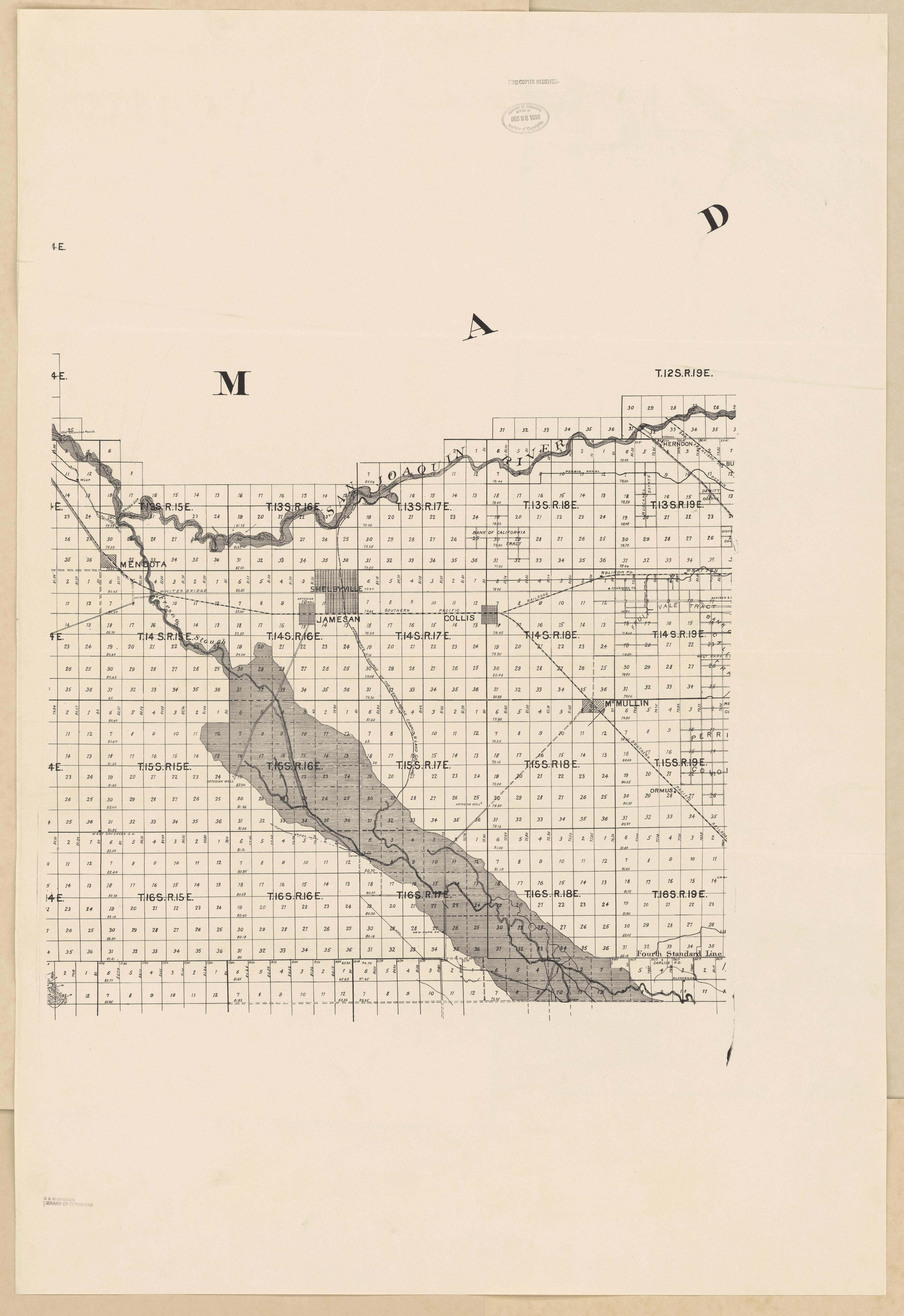 CA Drawer 133, Folder 07, Item 01 from Maps of California--counties Fresno to 1913 1856 by Relic Map Company