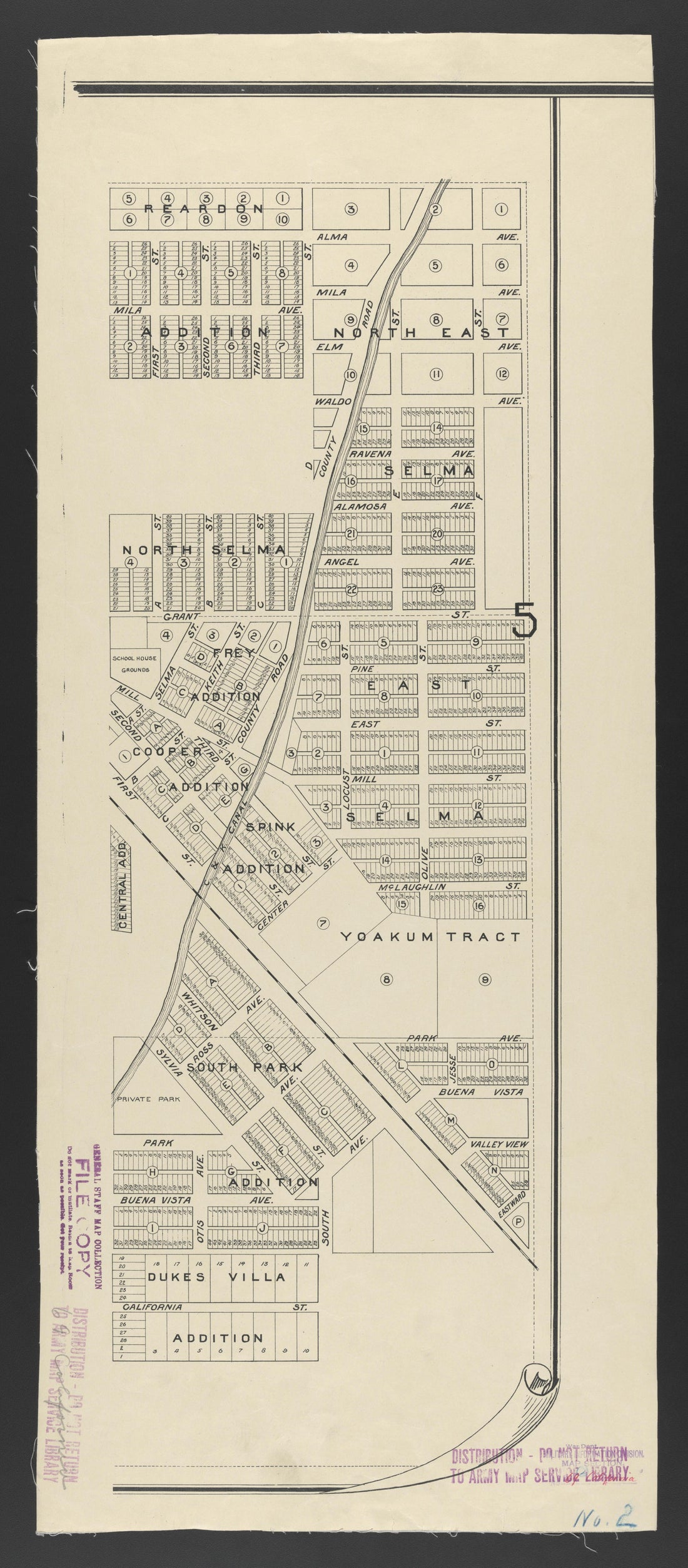 CA Drawer 133, Folder 05, Item 12 from Maps of California--counties Fresno to 1913 1856 by Relic Map Company
