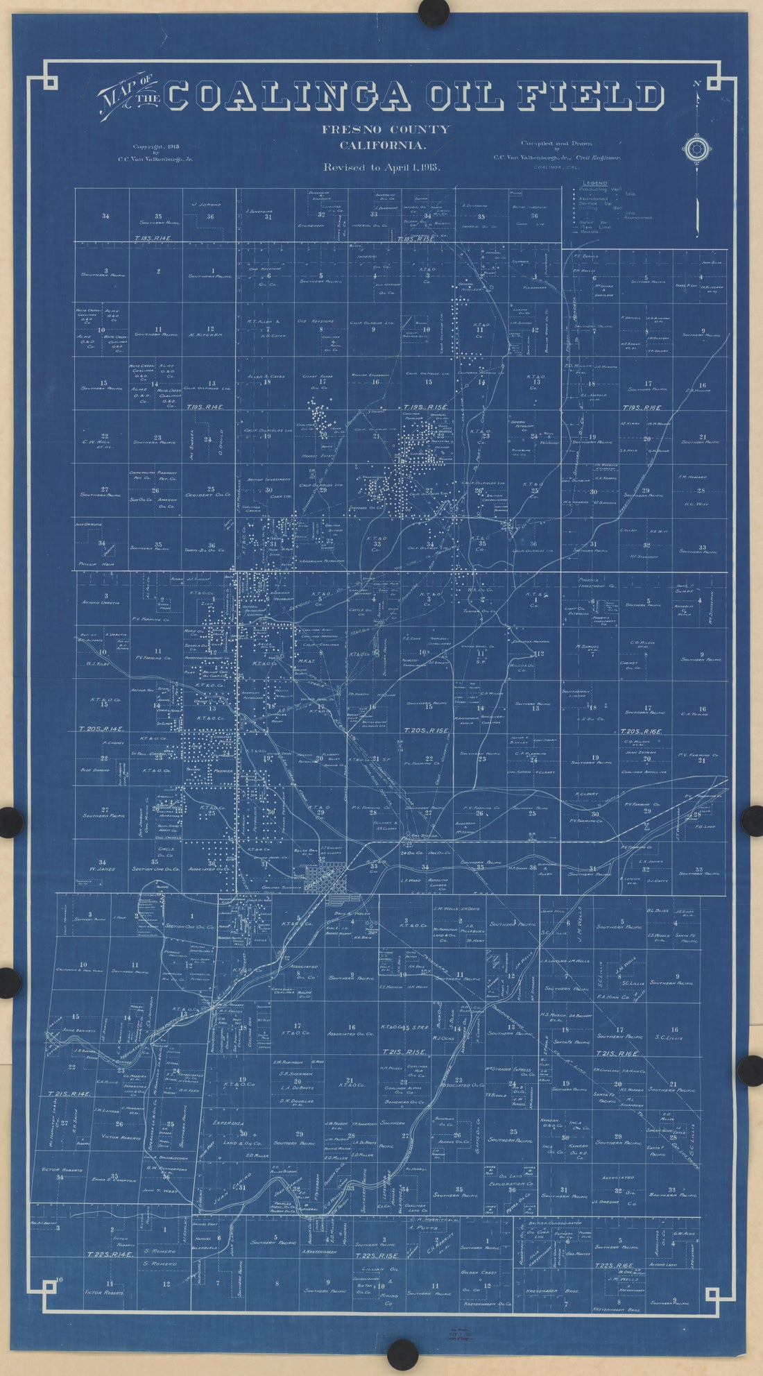 CA Drawer 133, Folder 22, Item 01 from Maps of California--counties Fresno to 1913 1856 by Relic Map Company