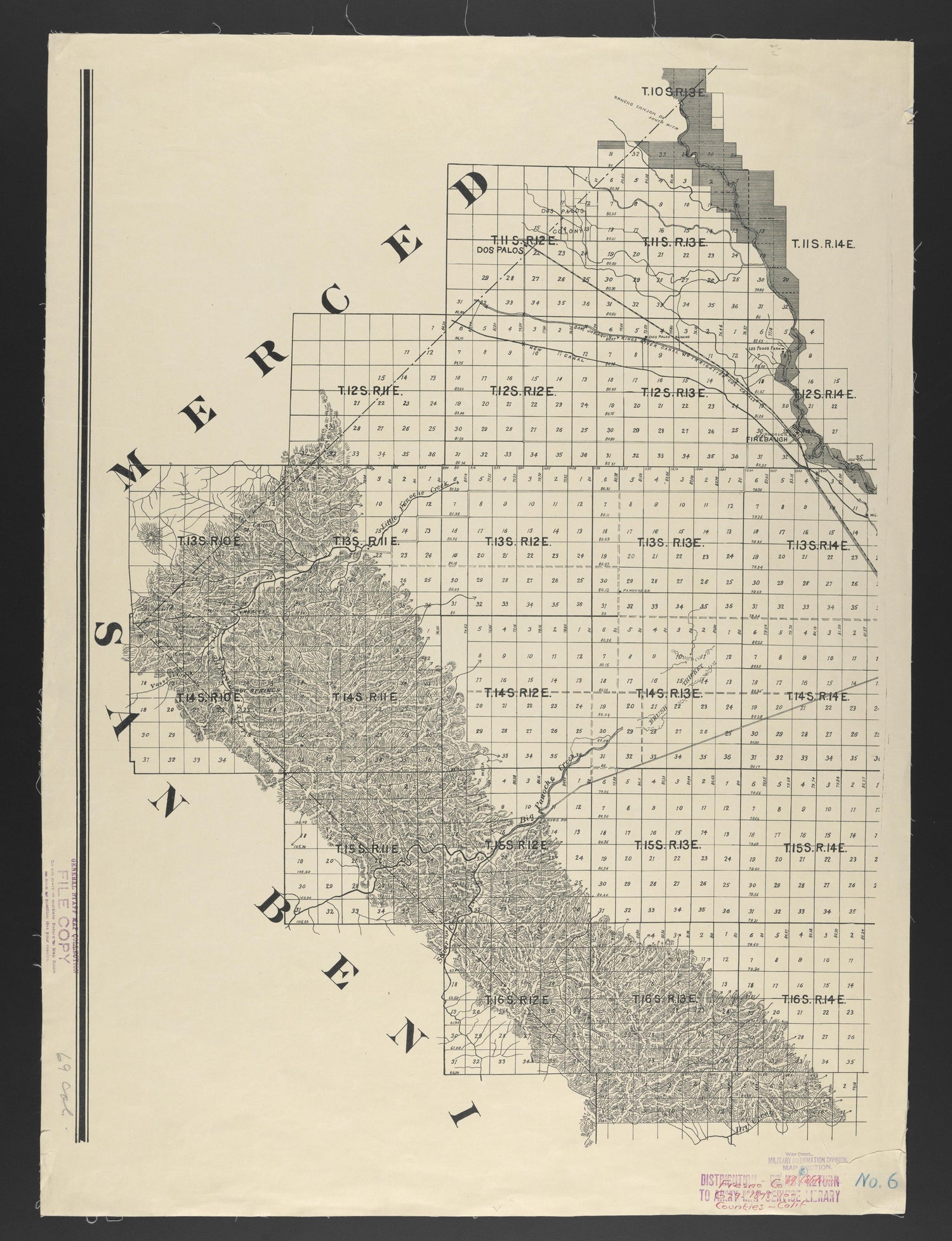 CA Drawer 133, Folder 05, Item 06 from Maps of California--counties Fresno to 1913 1856 by Relic Map Company