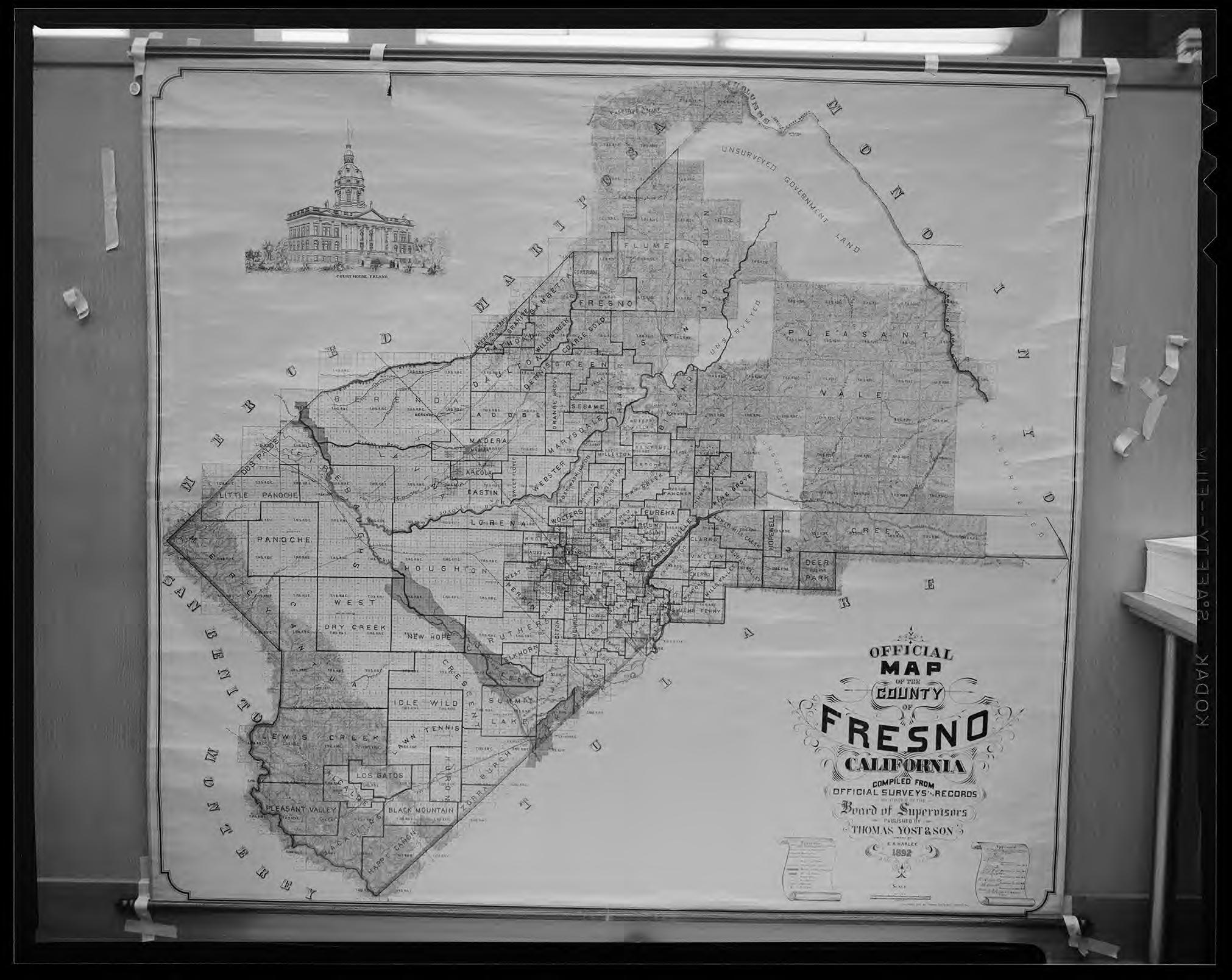 CA Drawer 133, Folder 04, Item 02 from Maps of California--counties Fresno to 1913 1856 by Relic Map Company