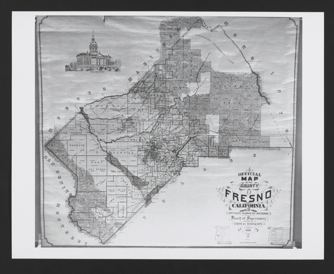 CA Drawer 133, Folder 04, Item 01 from Maps of California--counties Fresno to 1913 1856 by Relic Map Company