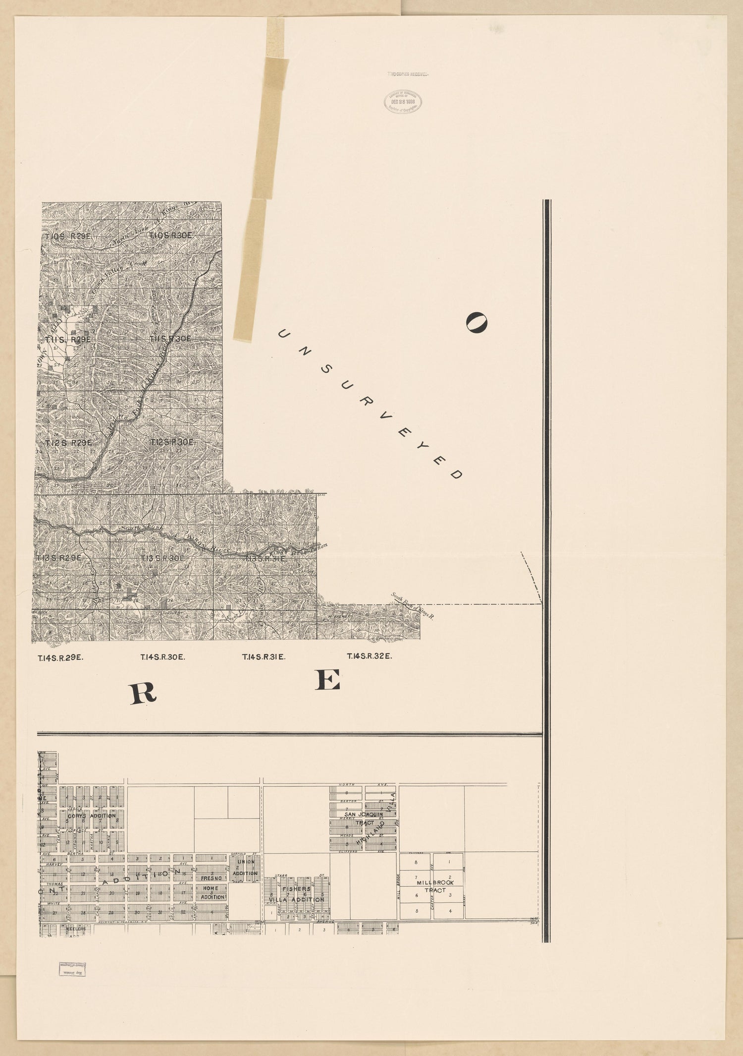 CA Drawer 133, Folder 09, Item 03 from Maps of California--counties Fresno to 1913 1856 by Relic Map Company
