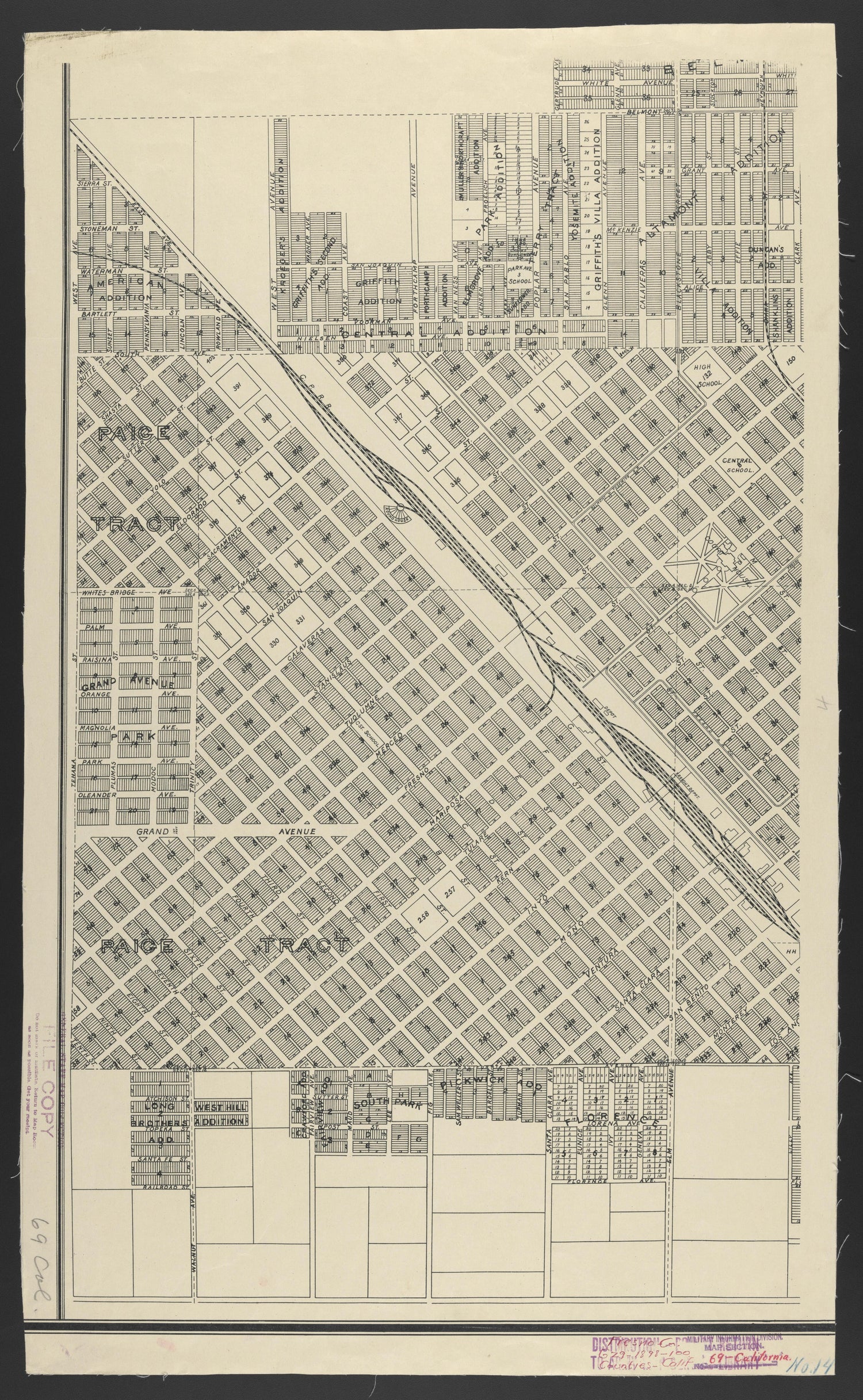 CA Drawer 133, Folder 05, Item 14 from Maps of California--counties Fresno to 1913 1856 by Relic Map Company