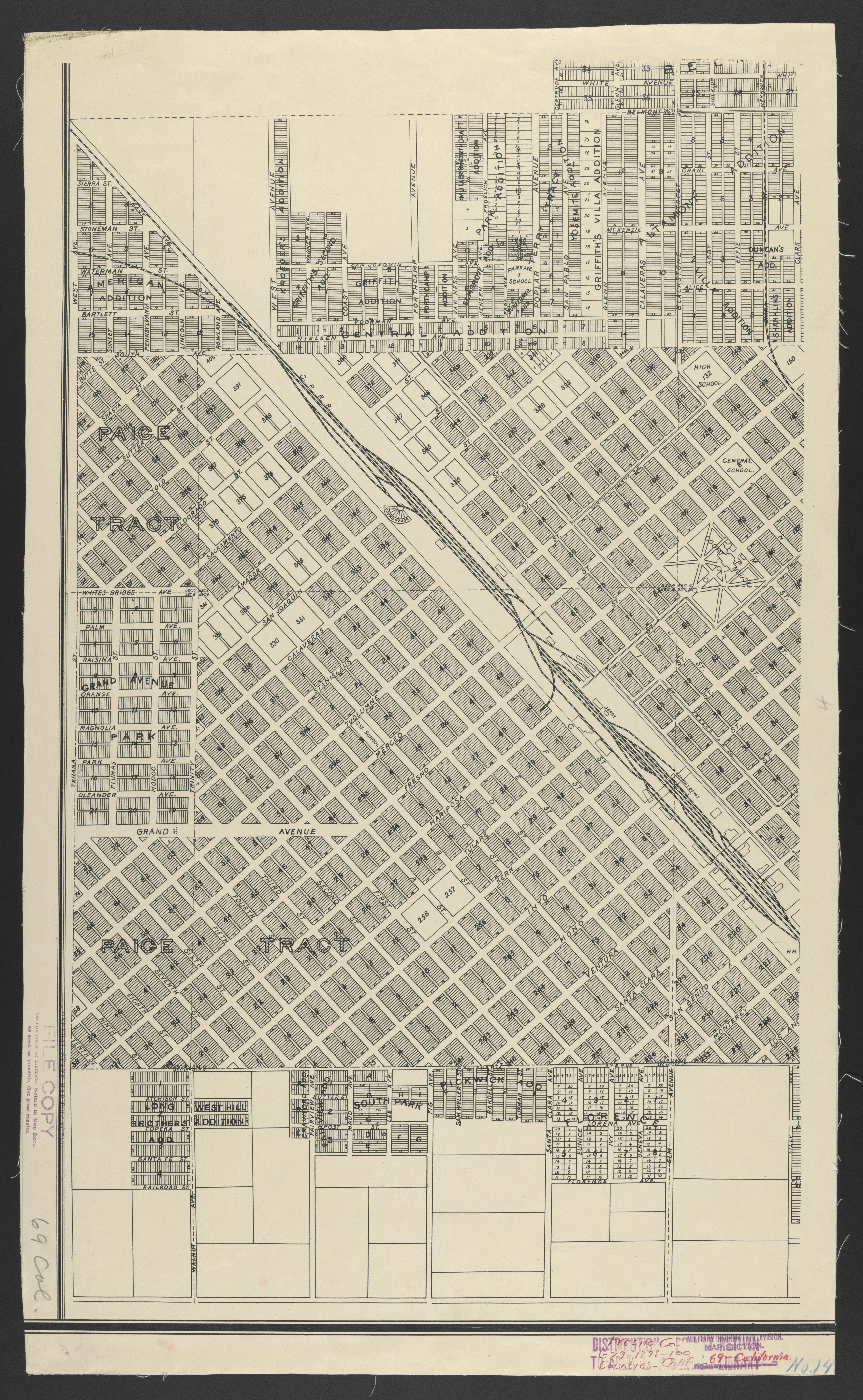 CA Drawer 133, Folder 05, Item 14 from Maps of California--counties Fresno to 1913 1856 by Relic Map Company