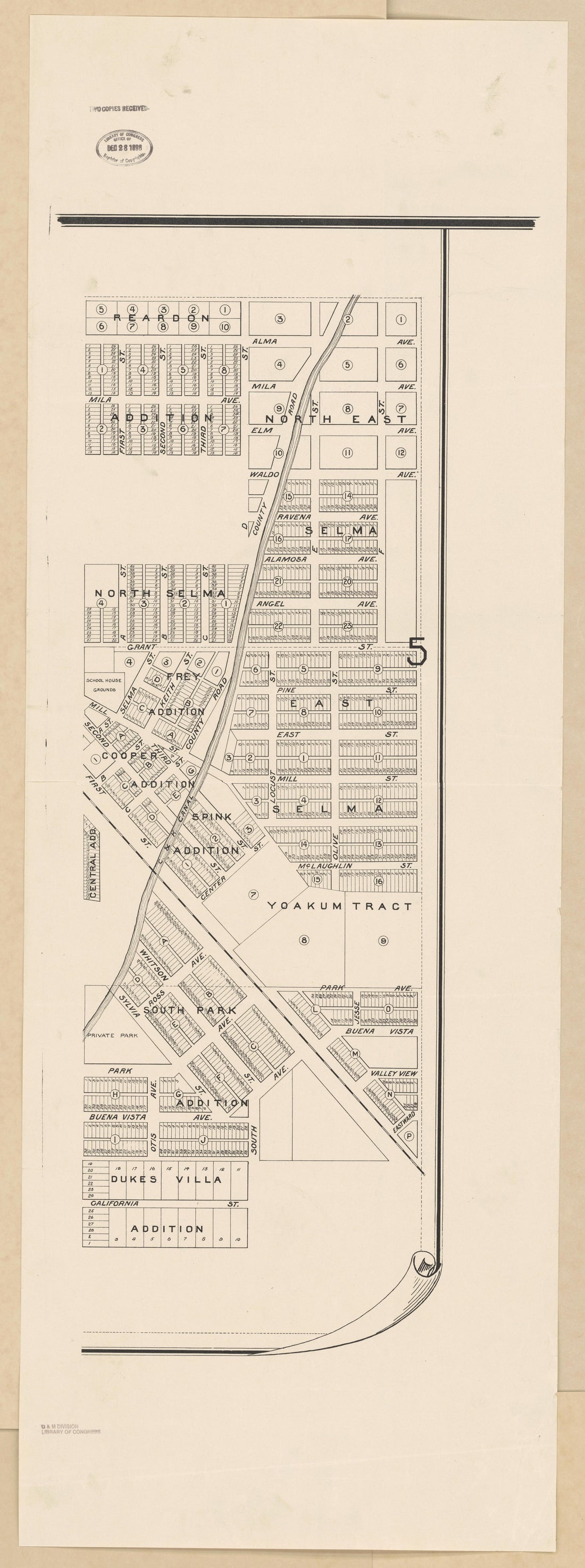 CA Drawer 133, Folder 06, Item 02 from Maps of California--counties Fresno to 1913 1856 by Relic Map Company