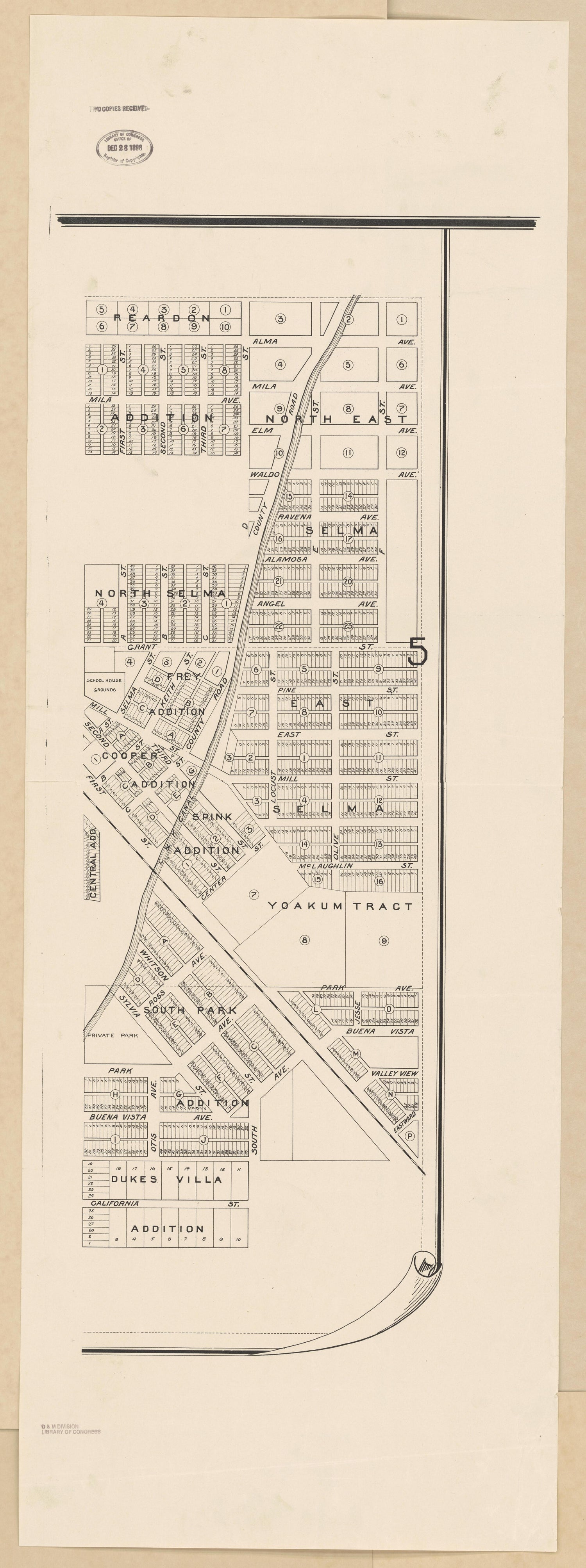 CA Drawer 133, Folder 06, Item 02 from Maps of California--counties Fresno to 1913 1856 by Relic Map Company