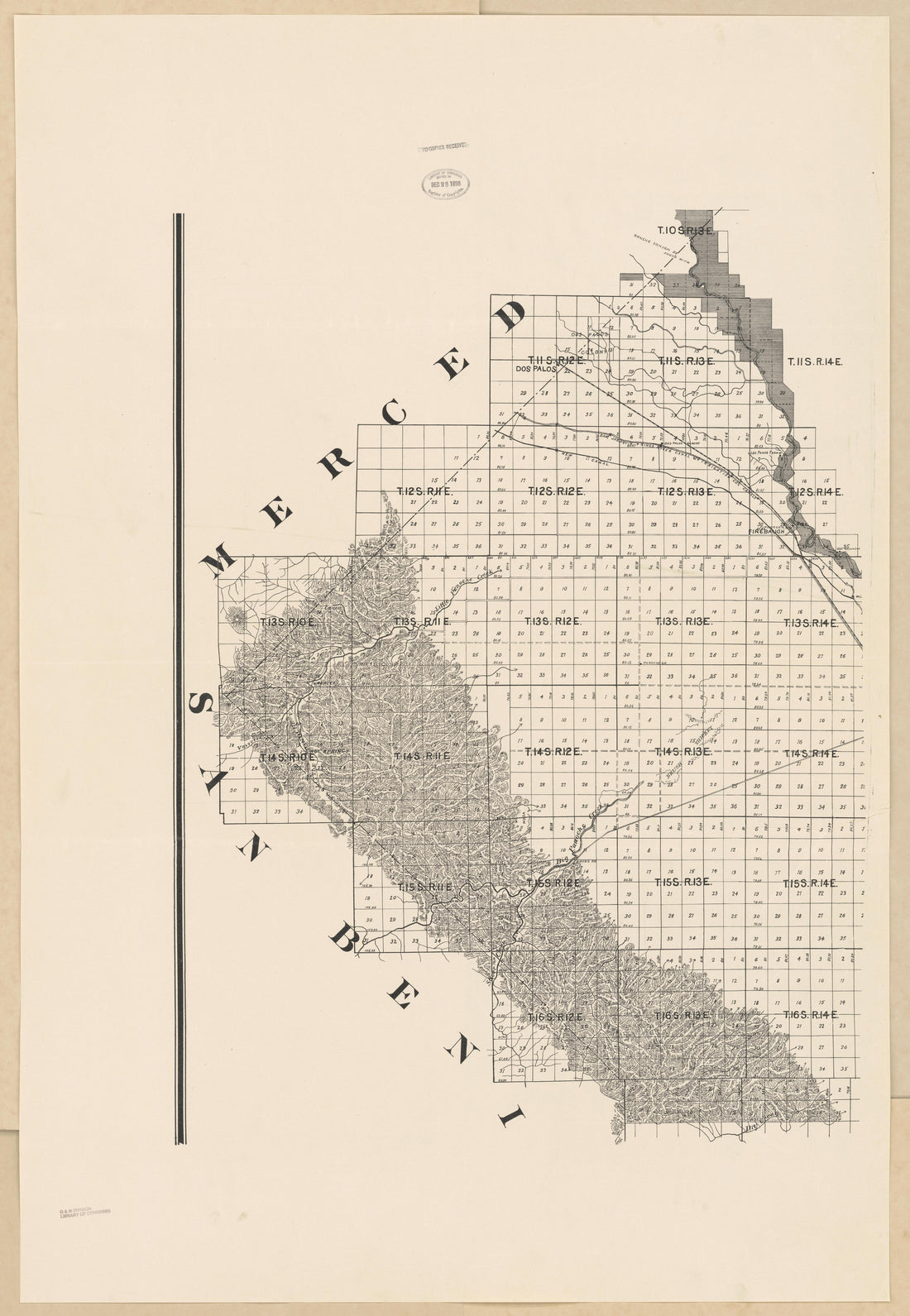CA Drawer 133, Folder 07, Item 05 from Maps of California--counties Fresno to 1913 1856 by Relic Map Company
