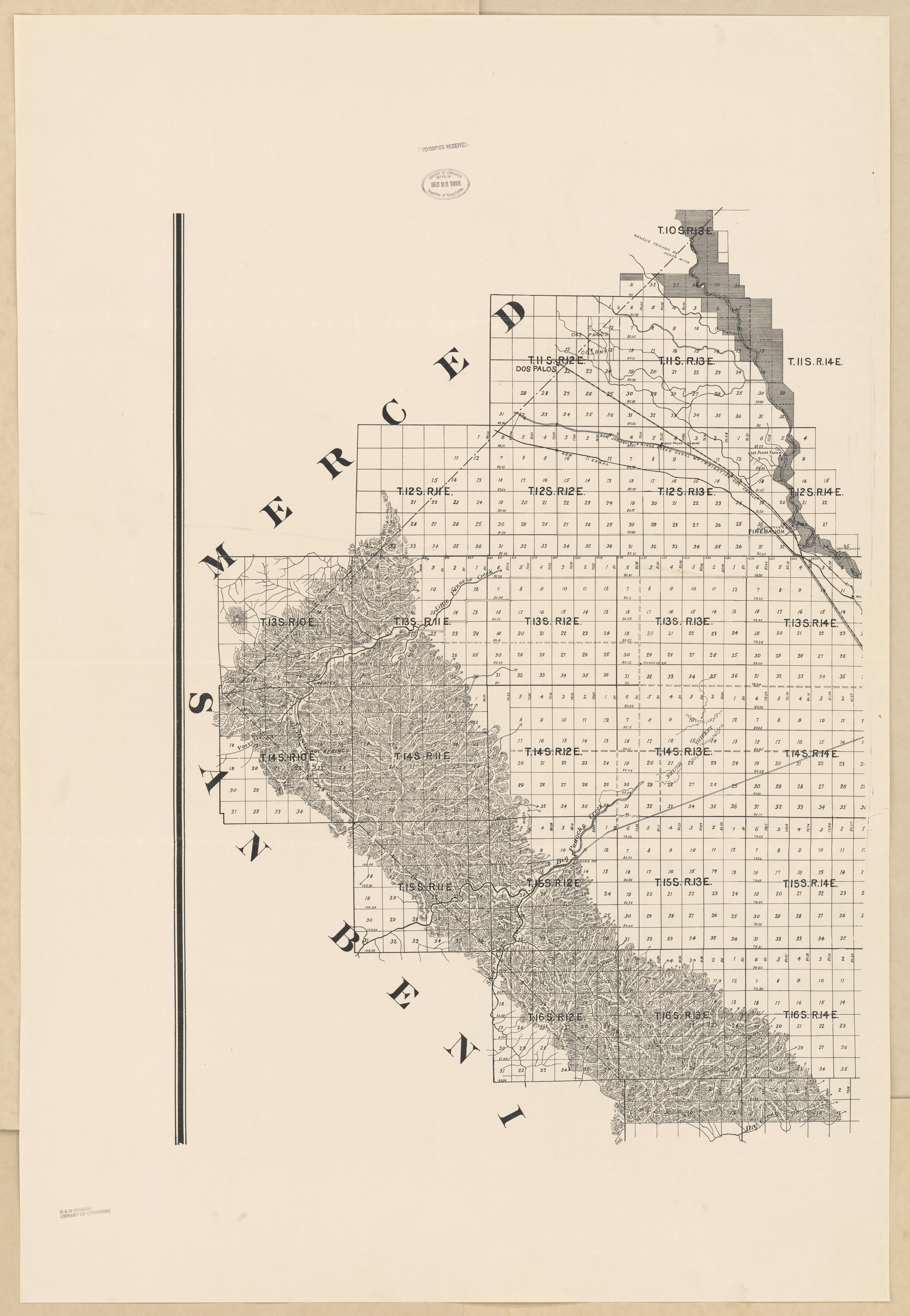 CA Drawer 133, Folder 07, Item 05 from Maps of California--counties Fresno to 1913 1856 by Relic Map Company