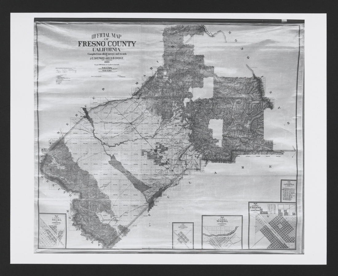 CA Drawer 133, Folder 03, Item 01 from Maps of California--counties Fresno to 1913 1856 by Relic Map Company
