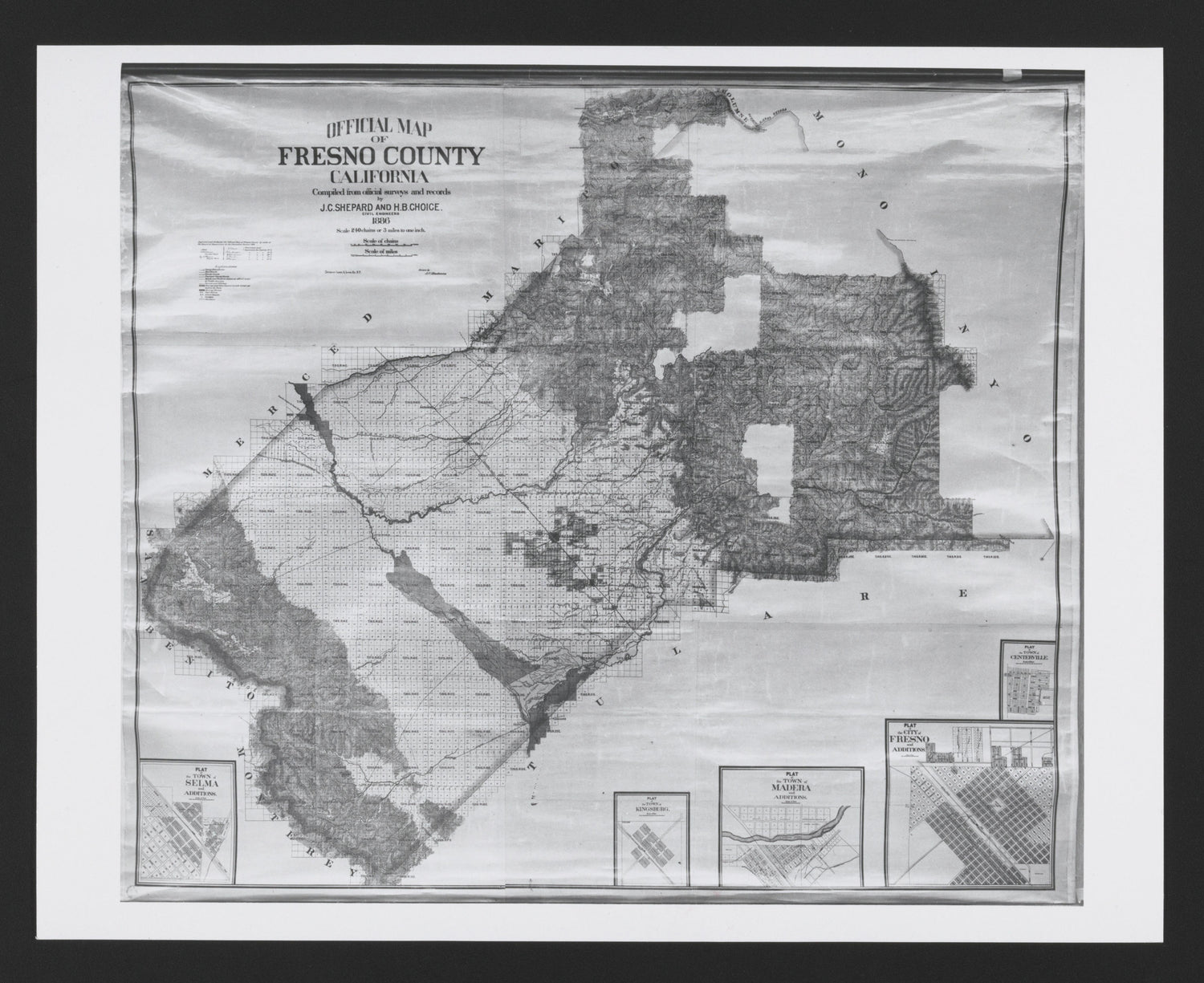 CA Drawer 133, Folder 03, Item 01 from Maps of California--counties Fresno to 1913 1856 by Relic Map Company