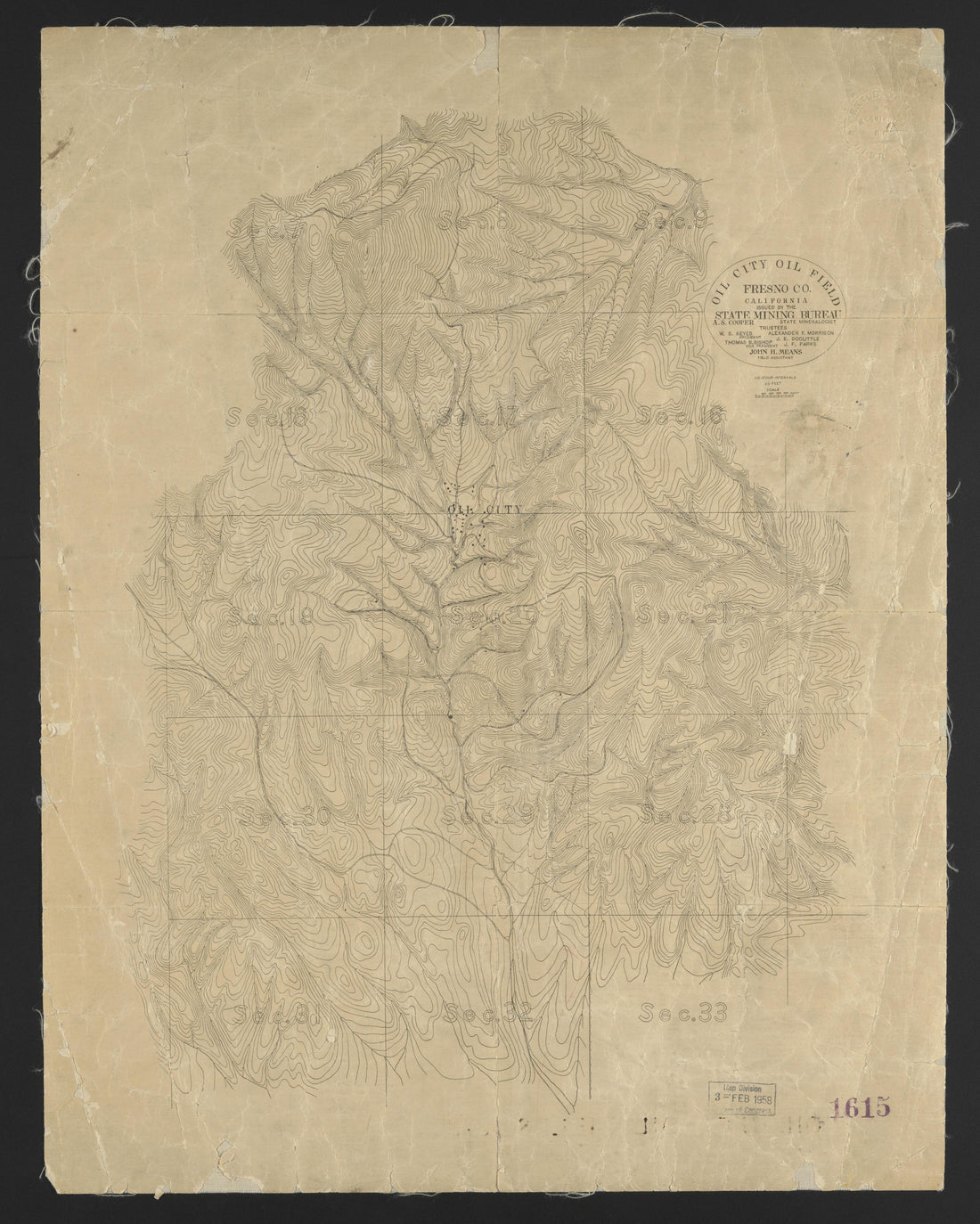 CA Drawer 133, Folder 10, Item 01 from Maps of California--counties Fresno to 1913 1856 by Relic Map Company