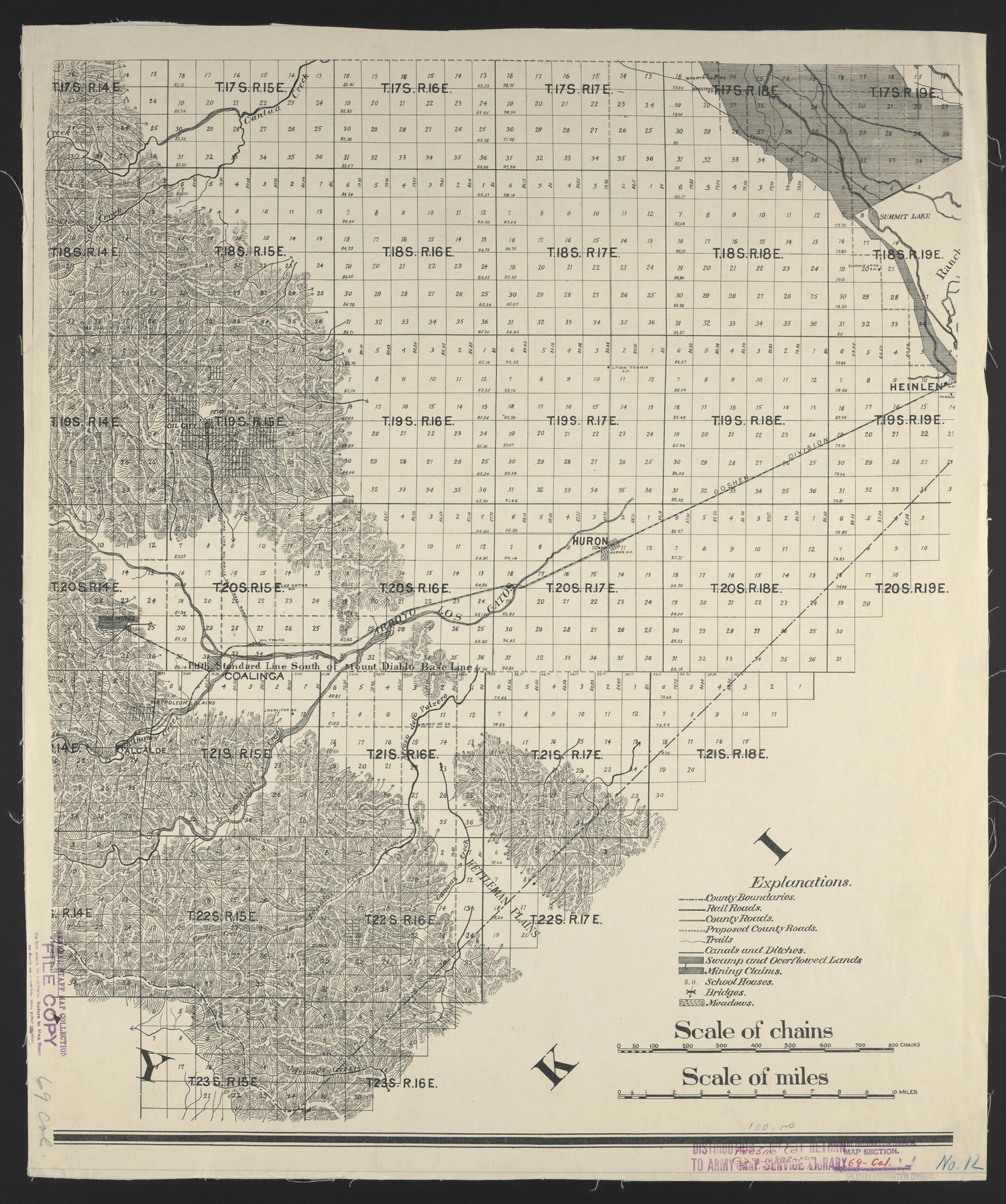 CA Drawer 133, Folder 05, Item 11 from Maps of California--counties Fresno to 1913 1856 by Relic Map Company