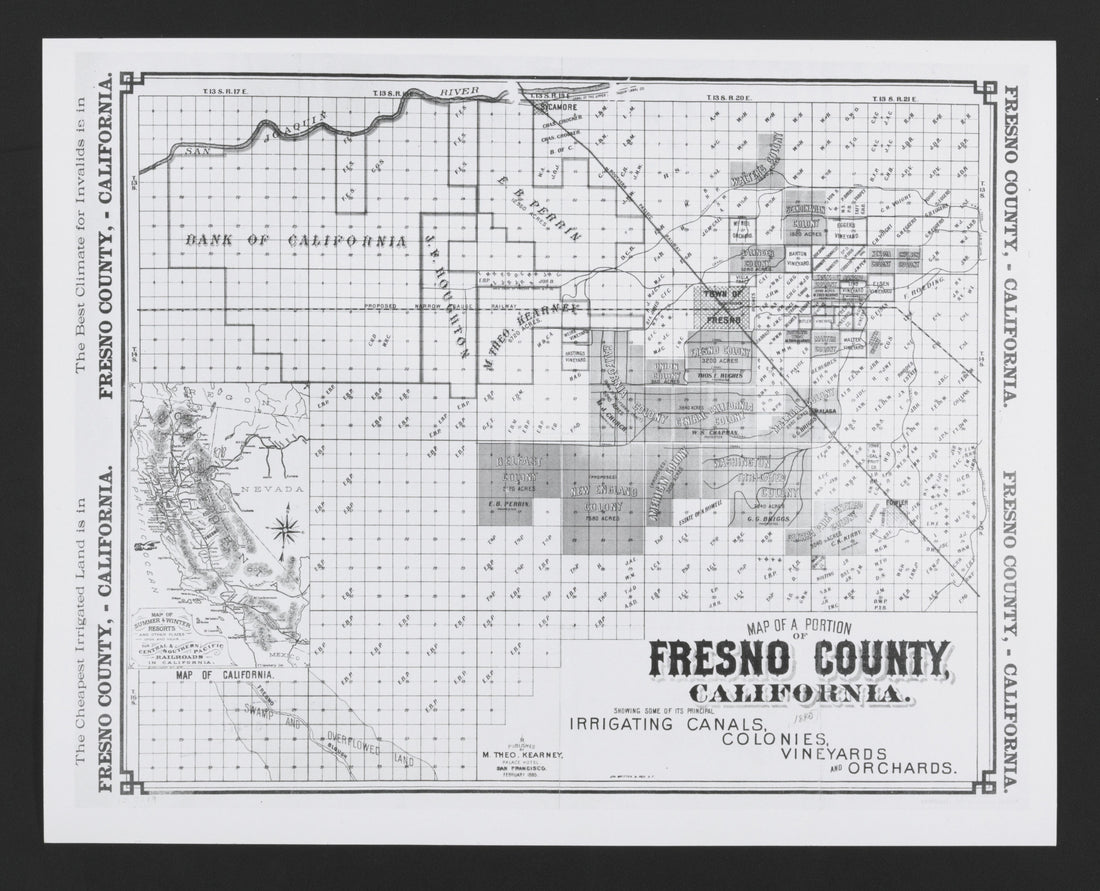 CA Drawer 133, Folder 02, Item 01 from Maps of California--counties Fresno to 1913 1856 by Relic Map Company