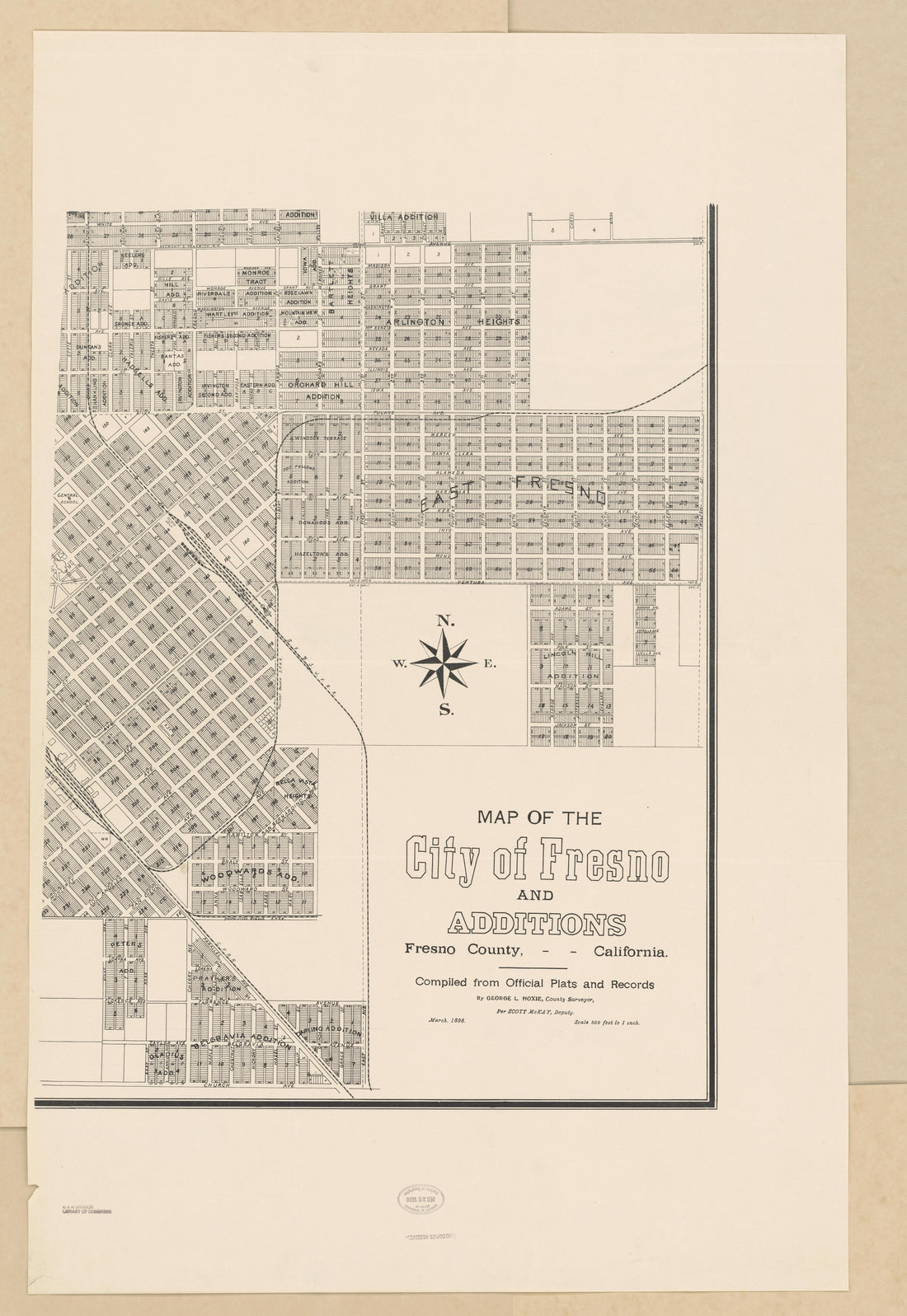 CA Drawer 133, Folder 08, Item 05 from Maps of California--counties Fresno to 1913 1856 by Relic Map Company