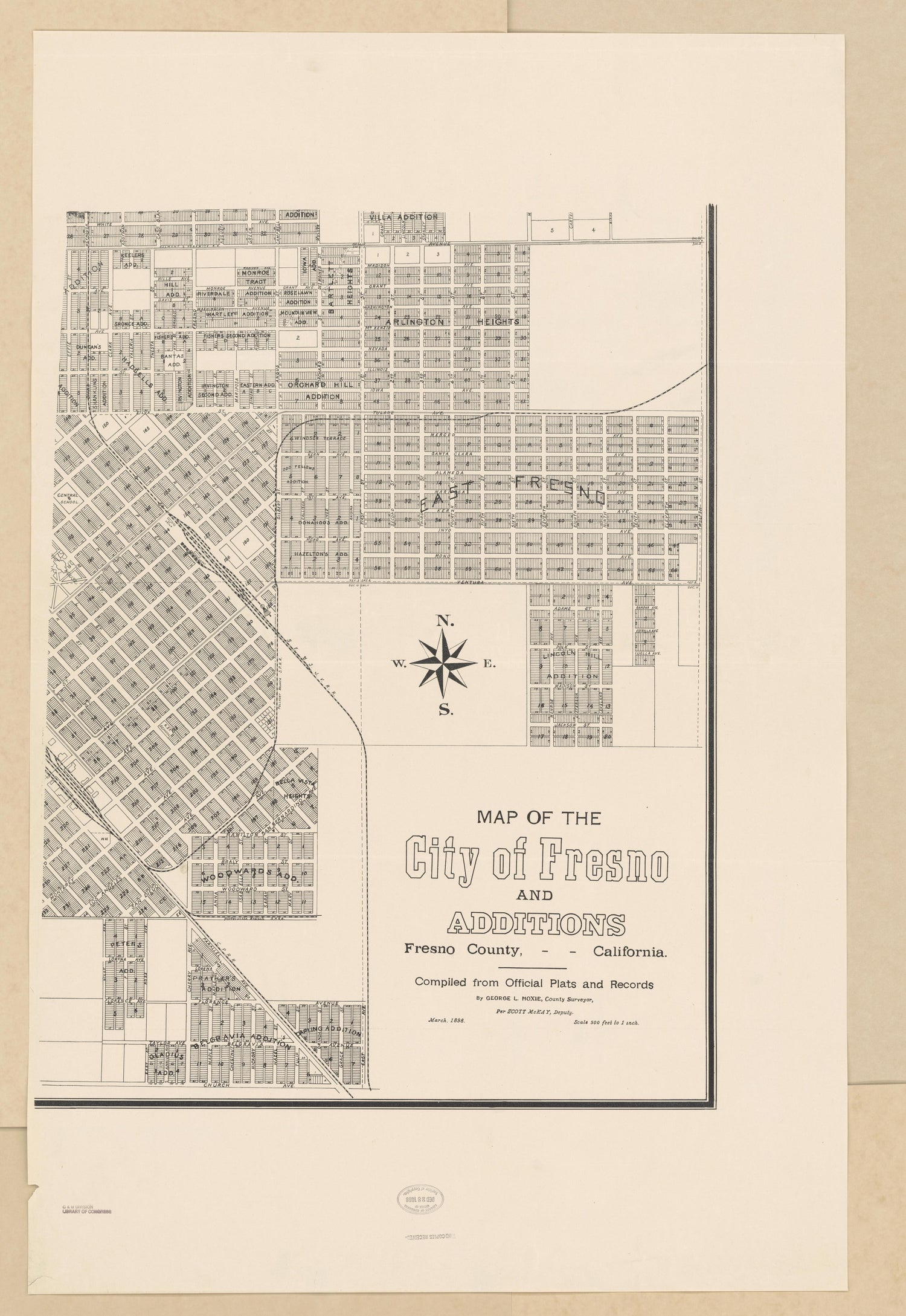 CA Drawer 133, Folder 08, Item 05 from Maps of California--counties Fresno to 1913 1856 by Relic Map Company