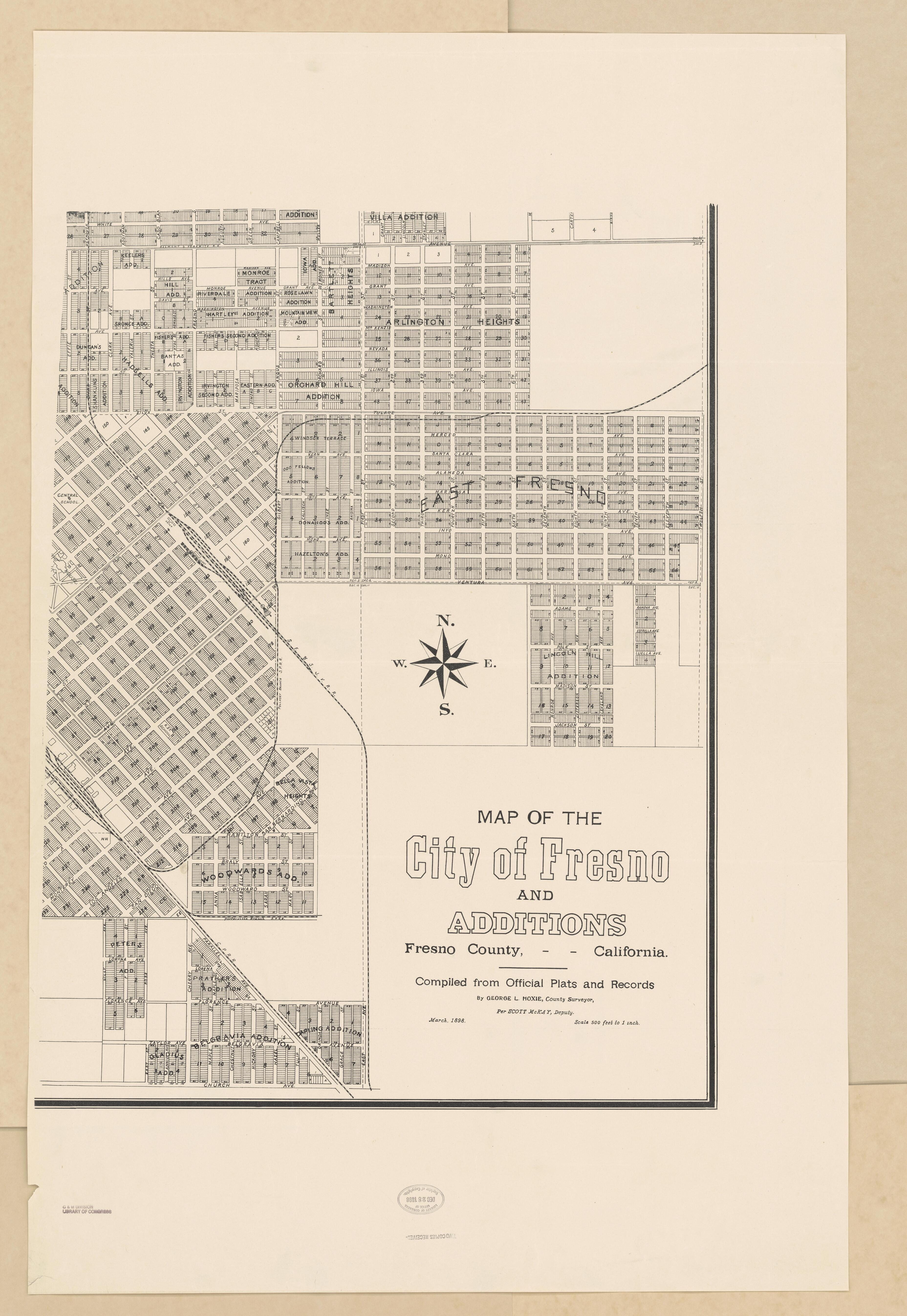 CA Drawer 133, Folder 08, Item 05 from Maps of California--counties Fresno to 1913 1856 by Relic Map Company
