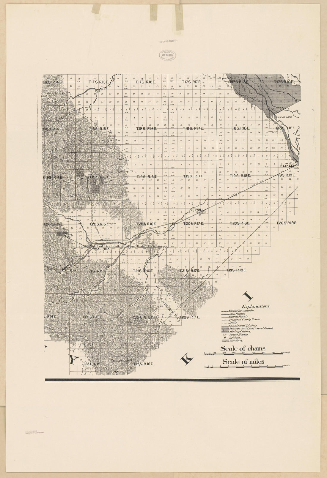 CA Drawer 133, Folder 08, Item 02 from Maps of California--counties Fresno to 1913 1856 by Relic Map Company
