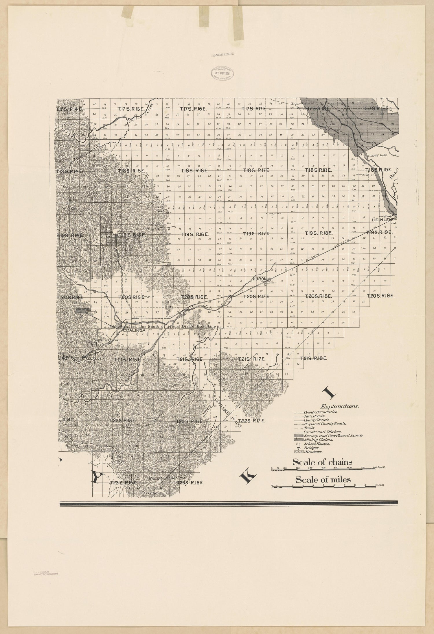 CA Drawer 133, Folder 08, Item 02 from Maps of California--counties Fresno to 1913 1856 by Relic Map Company