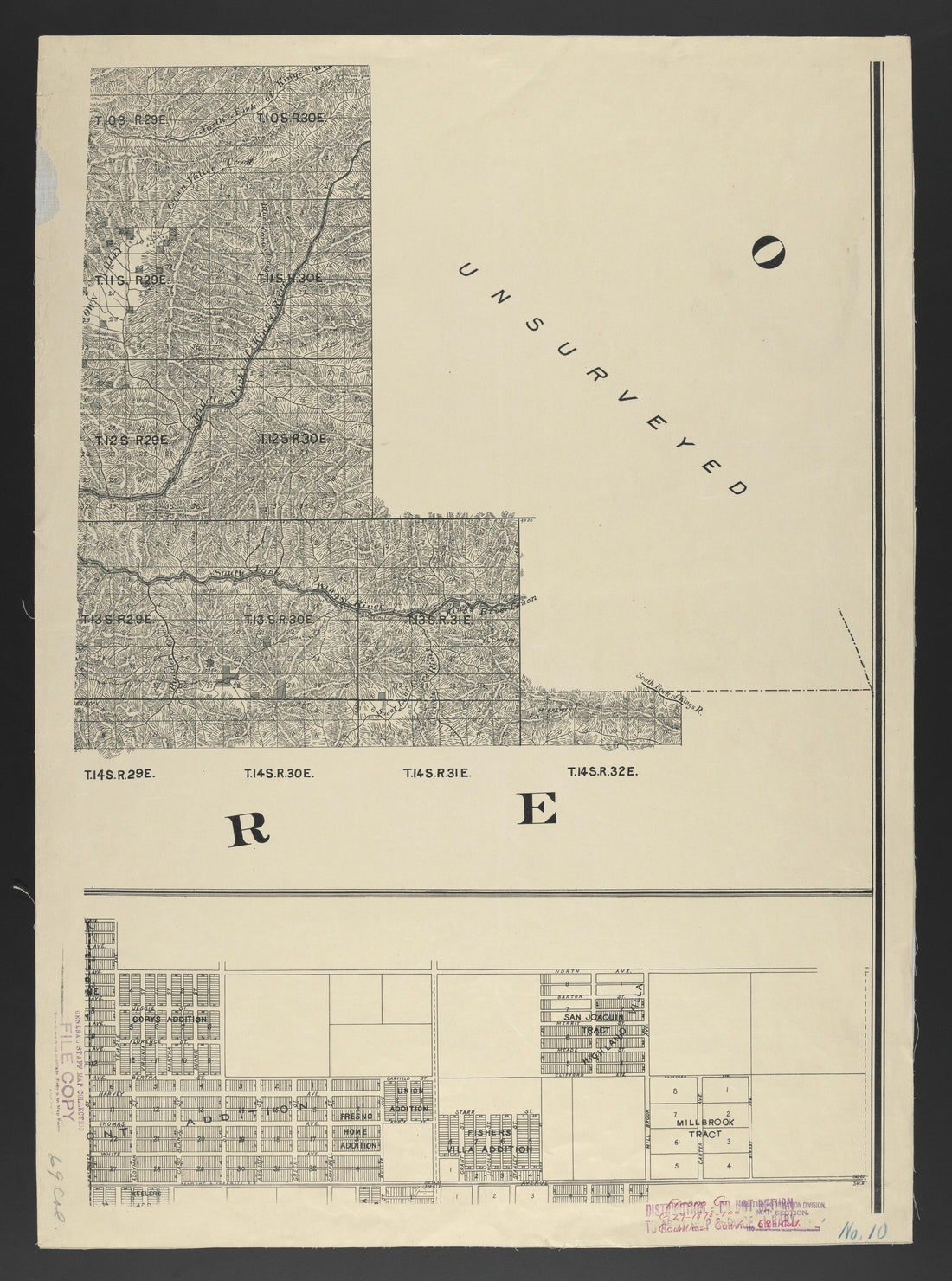 This old map of California, Fresno County,  was created by  in 1856