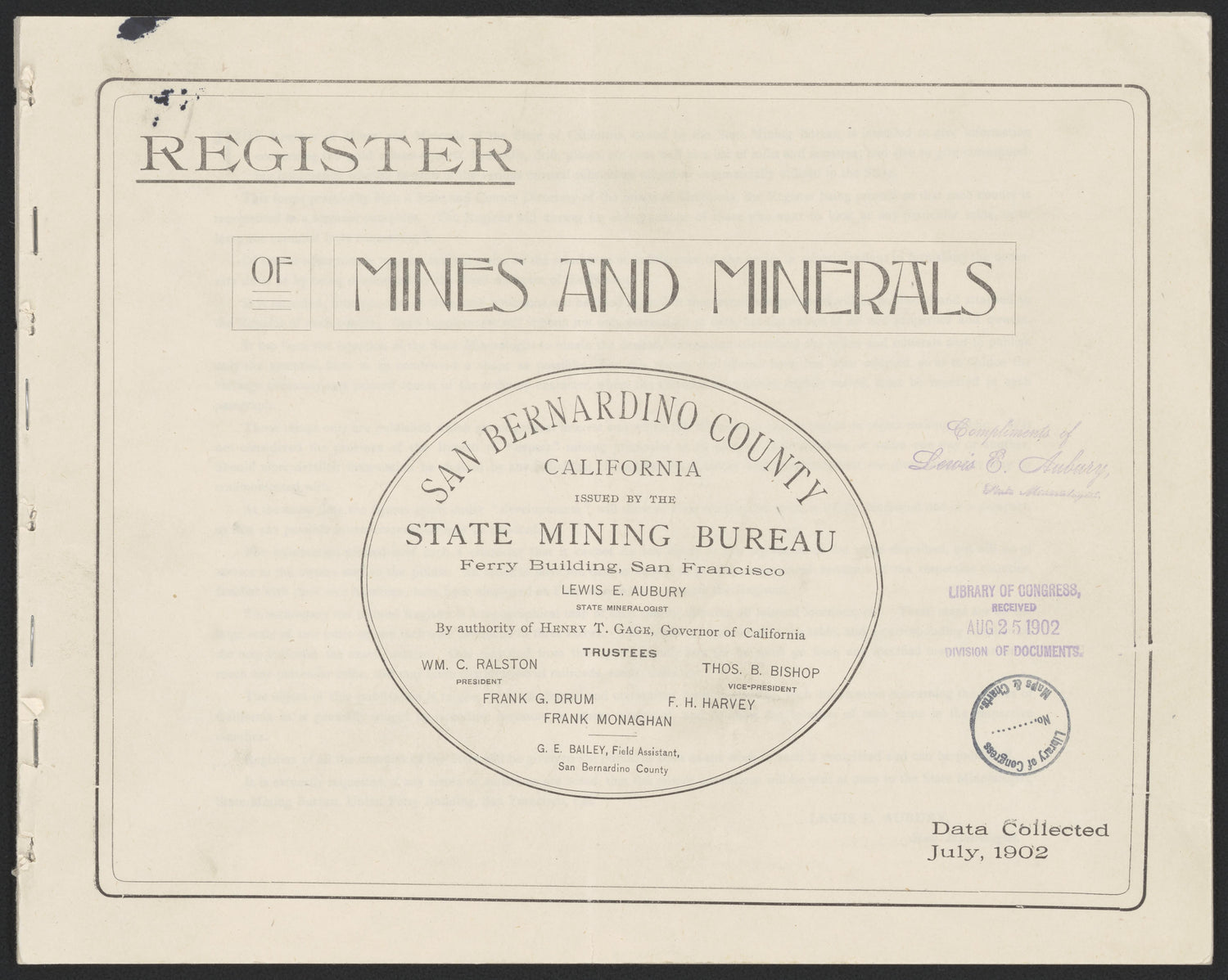 This old map of California, San Bernardino County,  was created by  in 1853