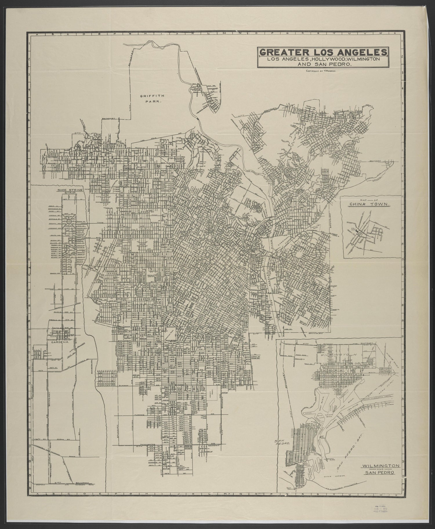 This old map of California, Los Angeles County,  was created by  in 1911