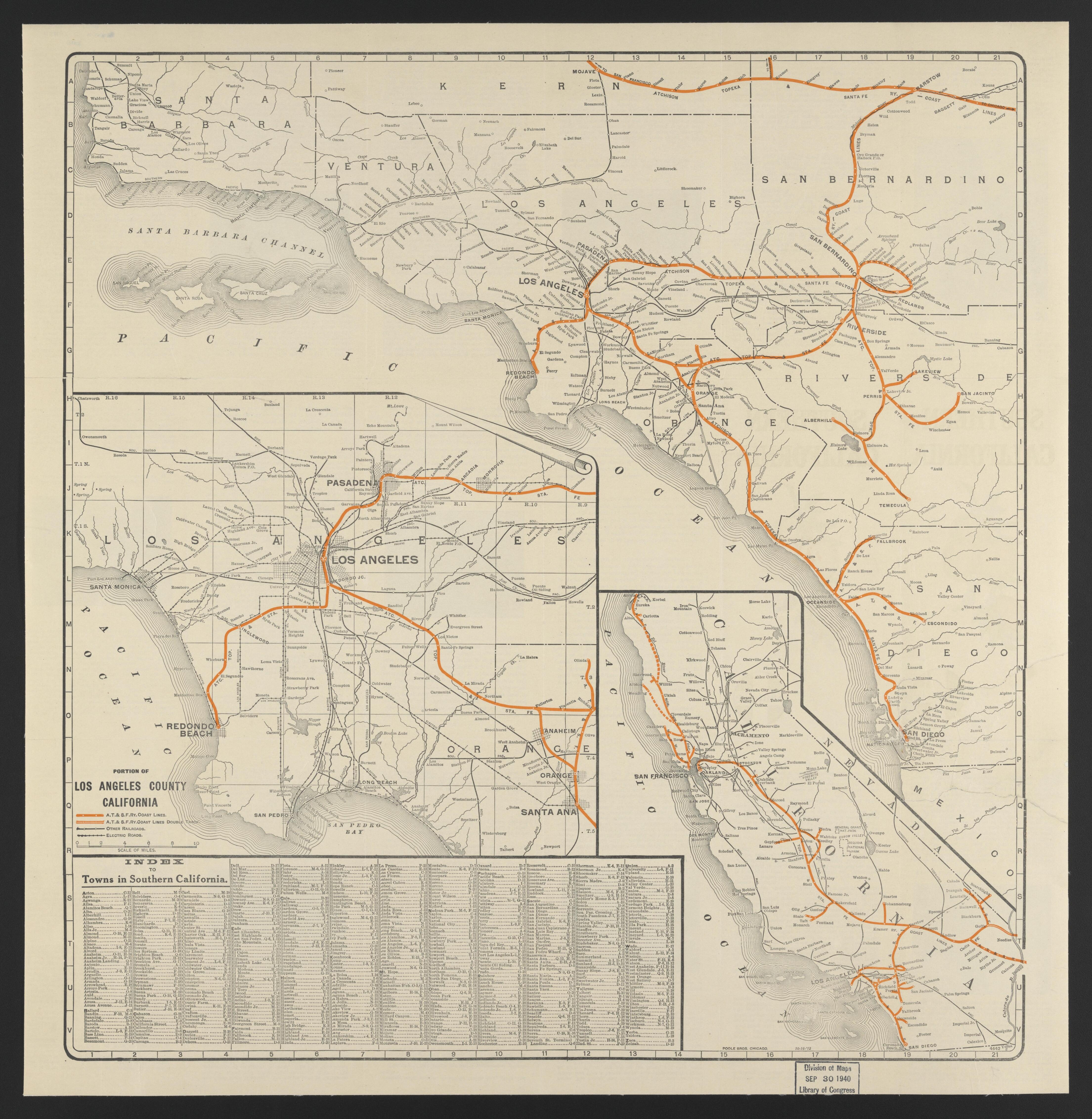 This old map of California, Los Angeles County,  was created by  in 1911