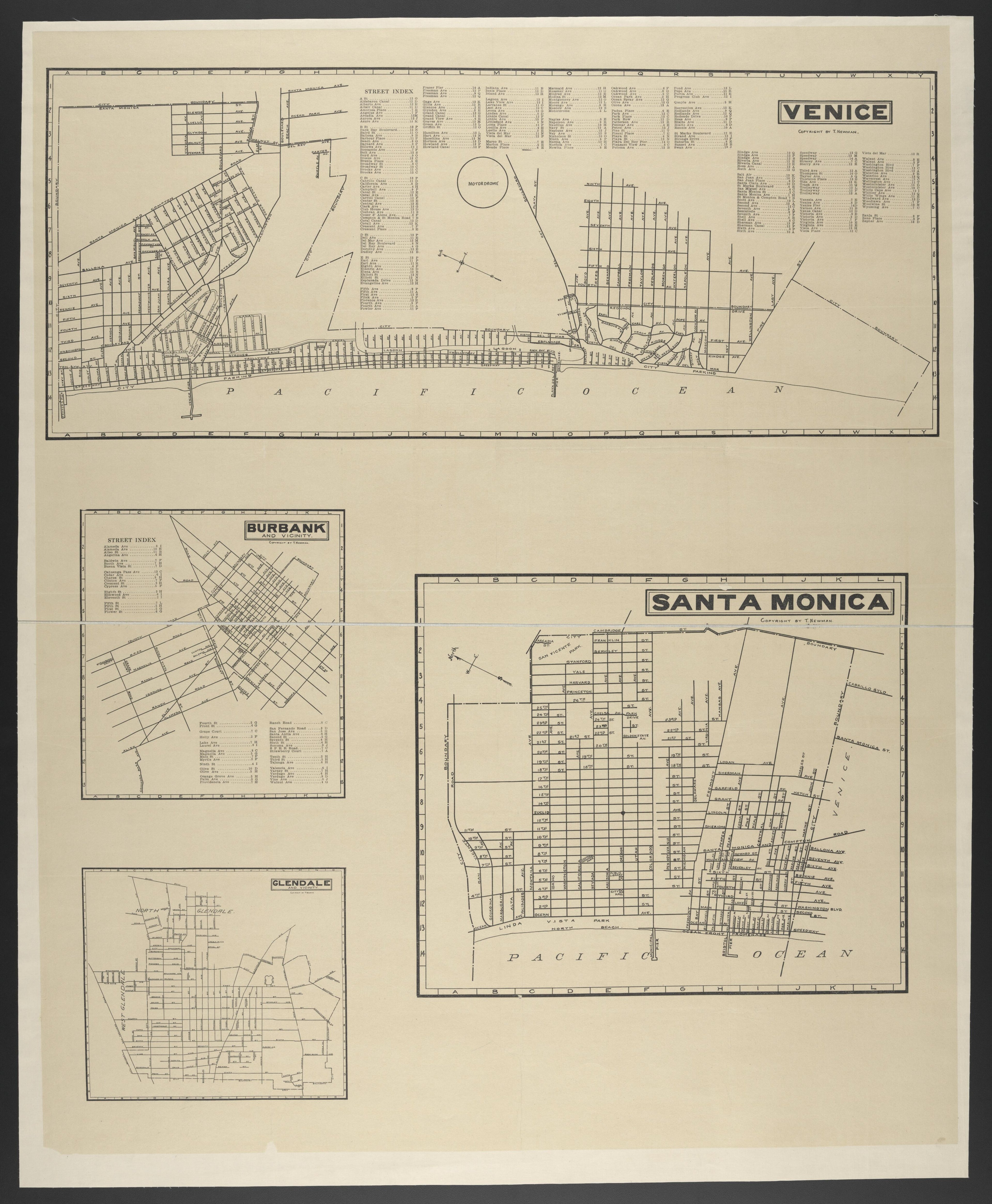 This old map of California, Los Angeles County,  was created by  in 1911