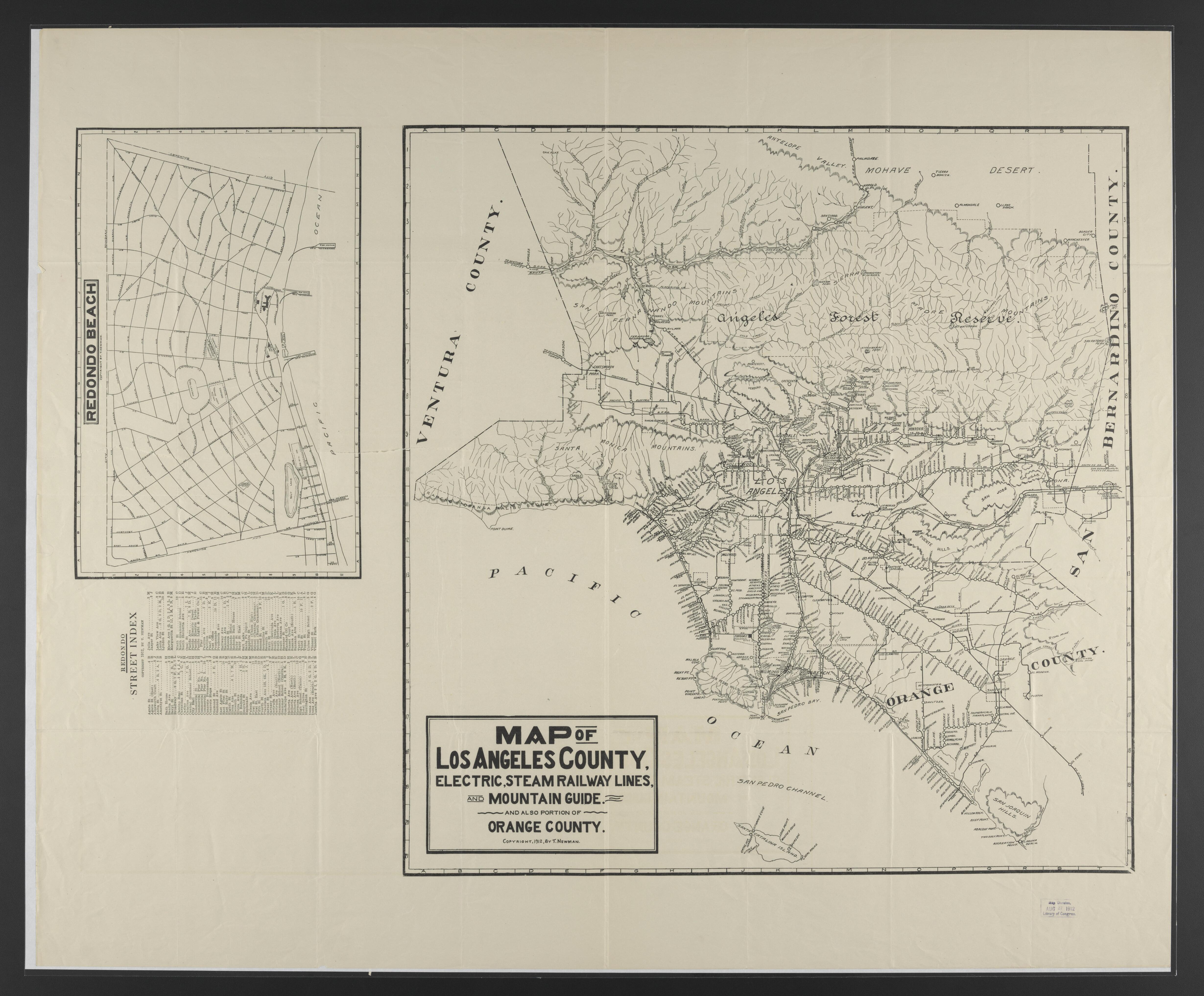 This old map of California, Los Angeles County,  was created by  in 1911