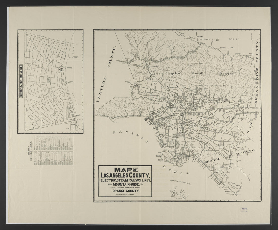 This old map of California, Los Angeles County,  was created by  in 1911