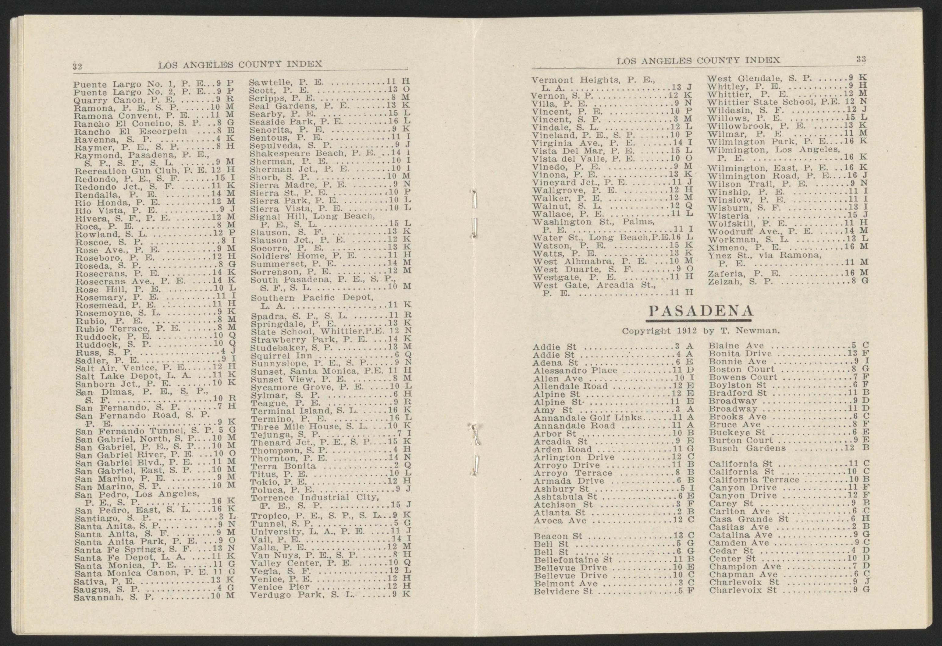CA Drawer 152, Folder 05, Item 06 (Part 17) from Maps of California--counties Los Angeles 1911-1922 by Relic Map Company