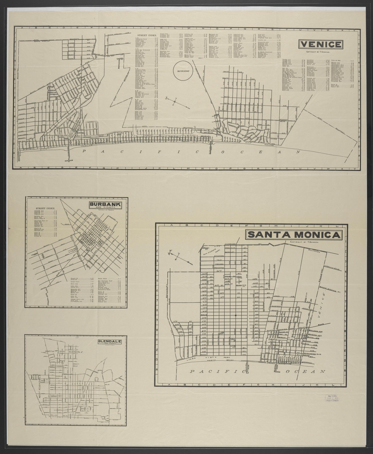 CA Drawer 152, Folder 05, Item 04 from Maps of California--counties Los Angeles 1911-1922 by Relic Map Company