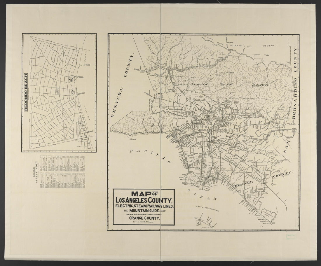 CA Drawer 152, Folder 06, Item 01 from Maps of California--counties Los Angeles 1911-1922 by Relic Map Company