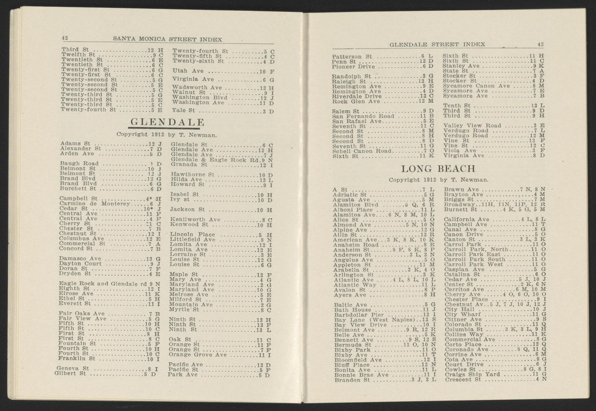 CA Drawer 152, Folder 05, Item 06 (Part 22) from Maps of California--counties Los Angeles 1911-1922 by Relic Map Company