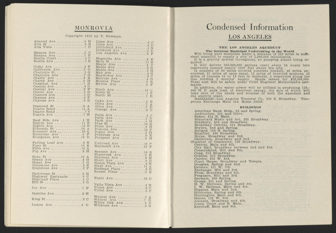 This old map of California, Los Angeles County,  was created by  in 1911