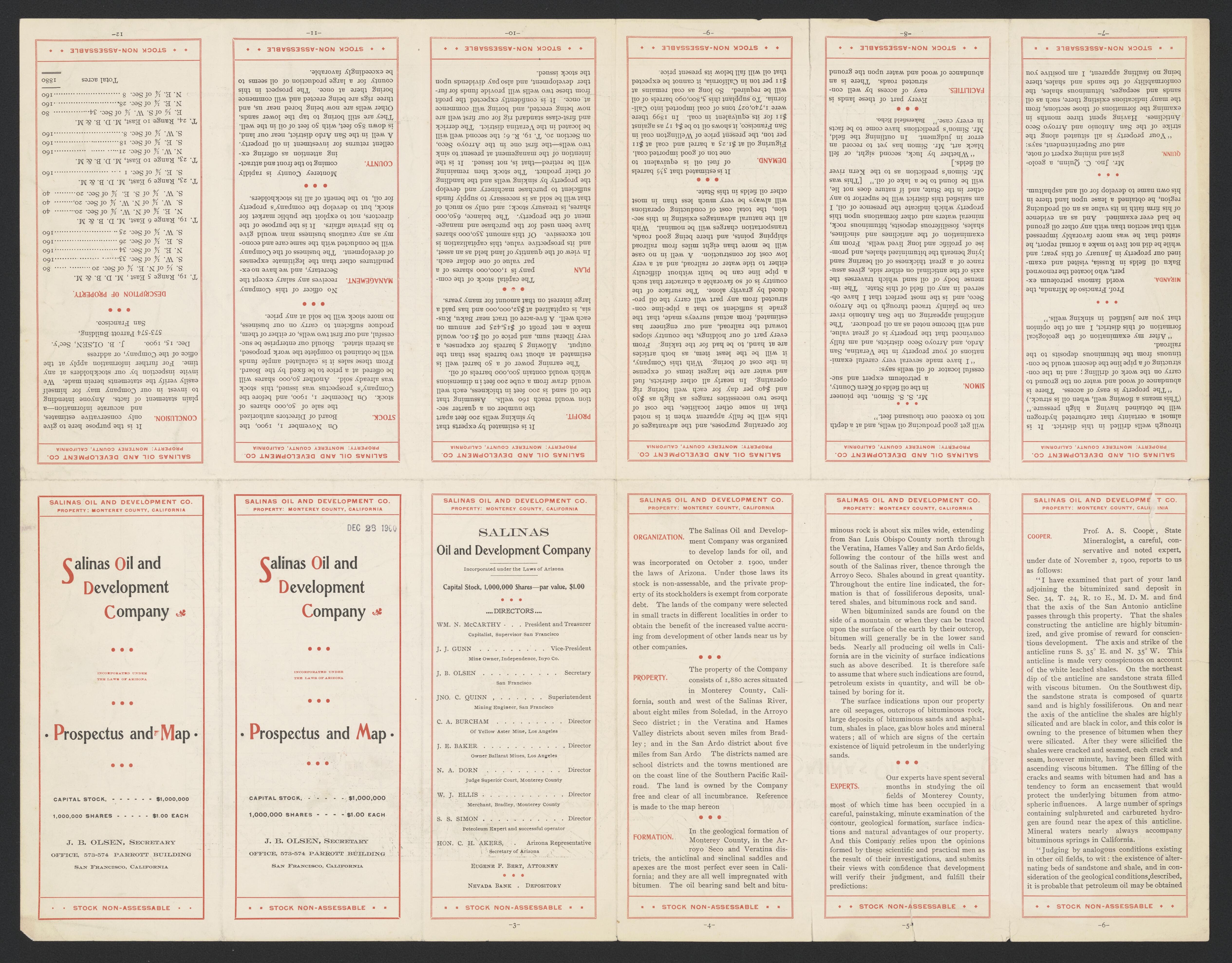 This old map of California, Monterrey County,  was created by  in 1850