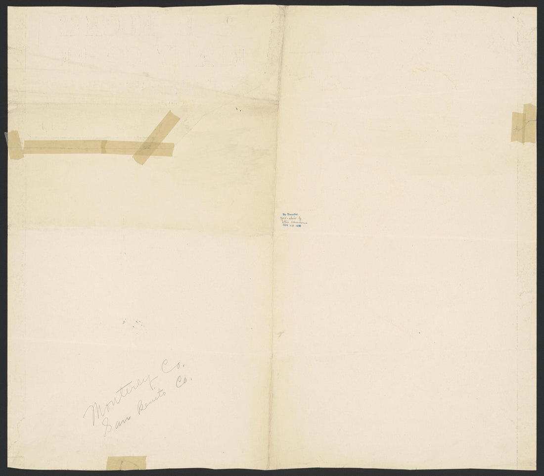 This old map of California, Monterrey County,  was created by  in 1850