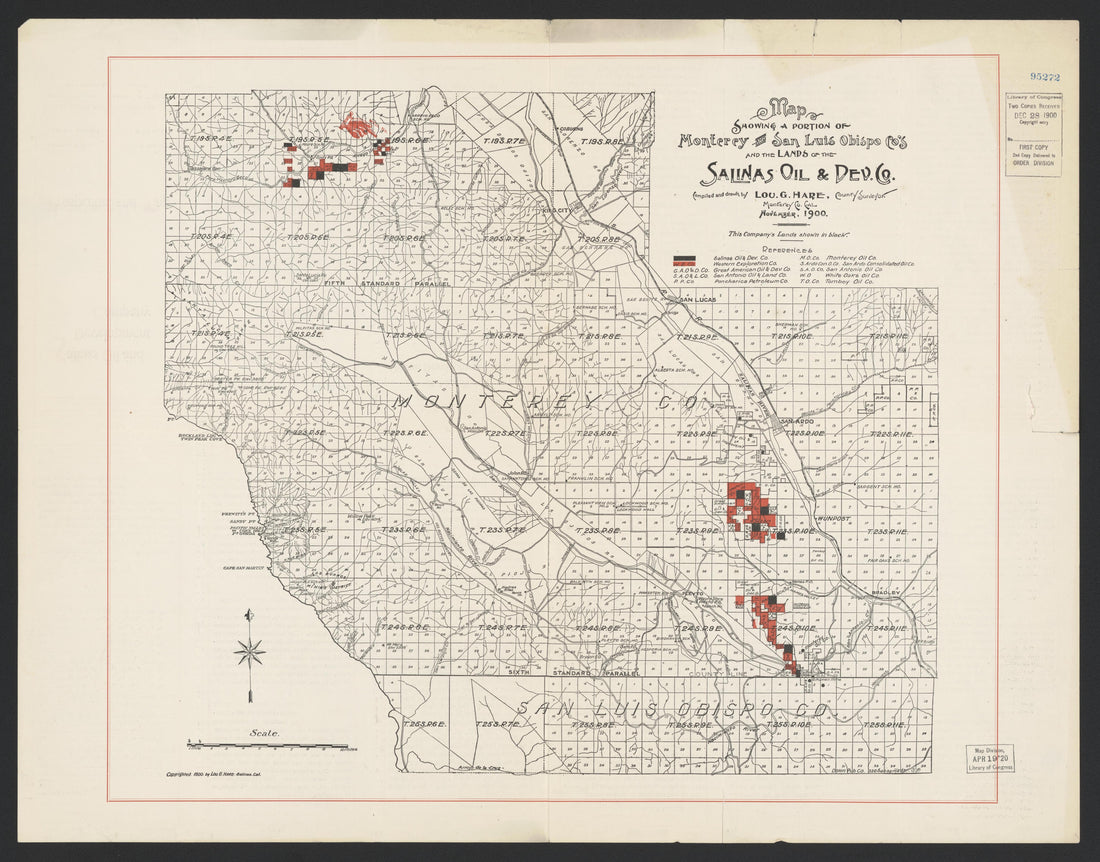 This old map of California, Monterrey County,  was created by  in 1850