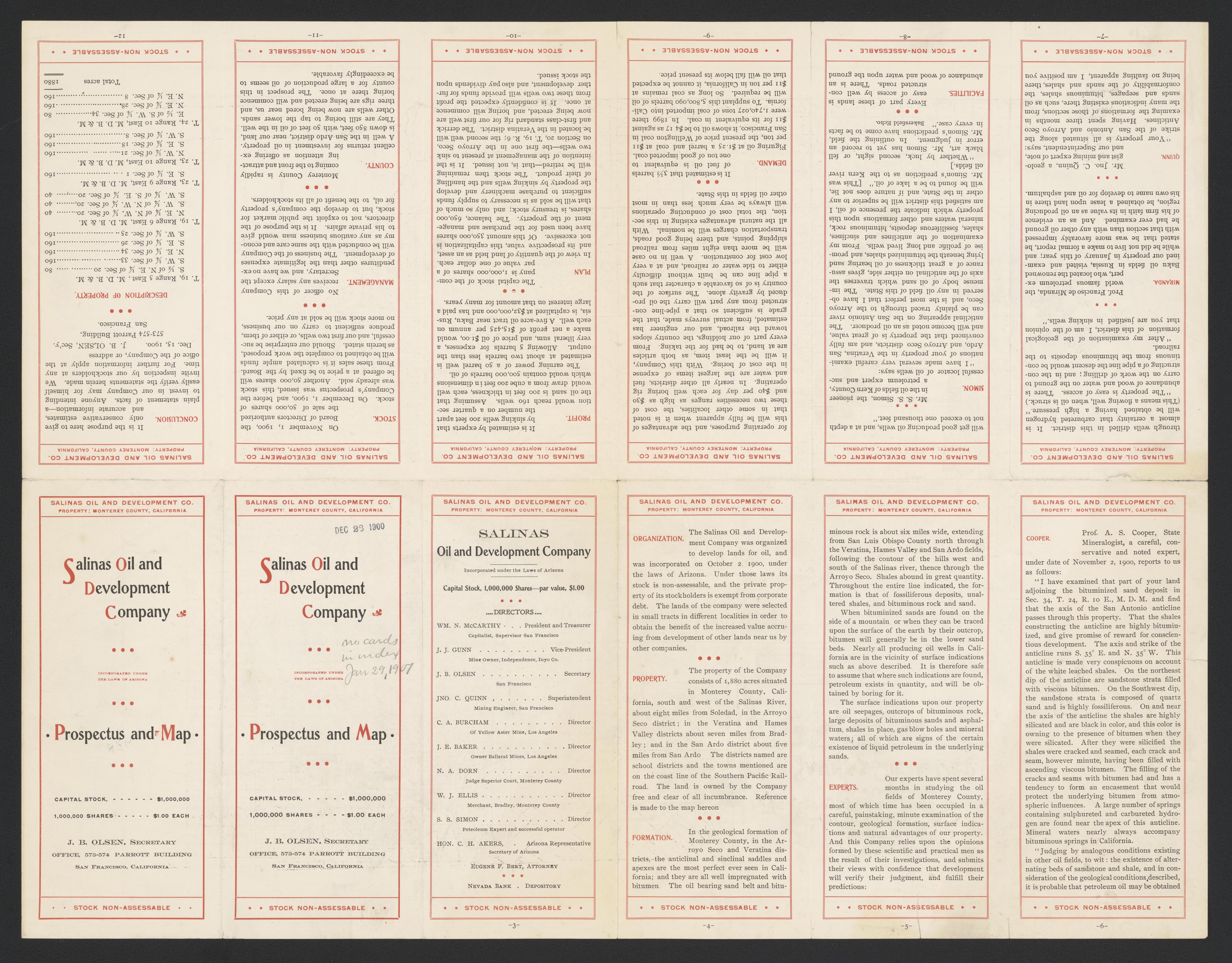 This old map of California, Monterrey County,  was created by  in 1850