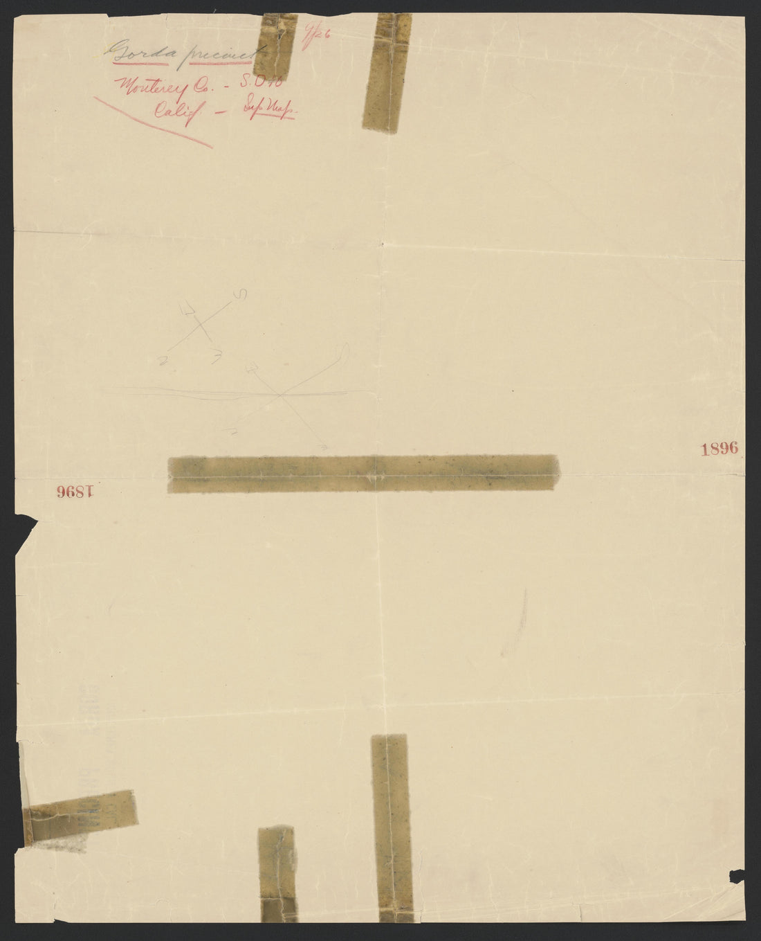 This old map of California, Monterrey County,  was created by  in 1850