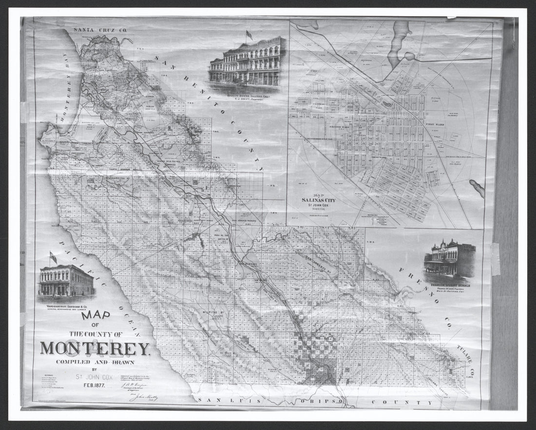 This old map of California, Monterrey County,  was created by  in 1850