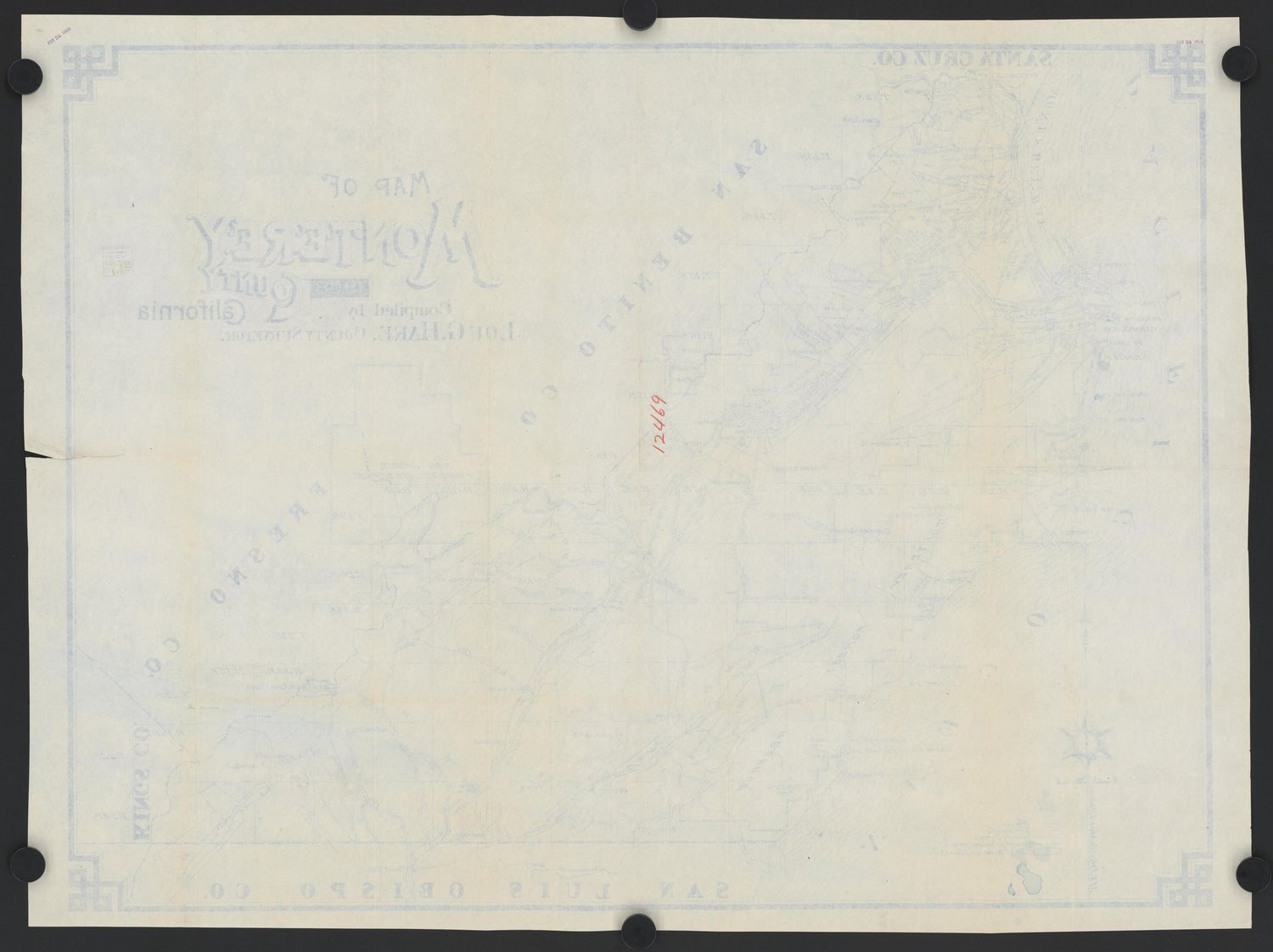This old map of California, Monterrey County,  was created by  in 1850